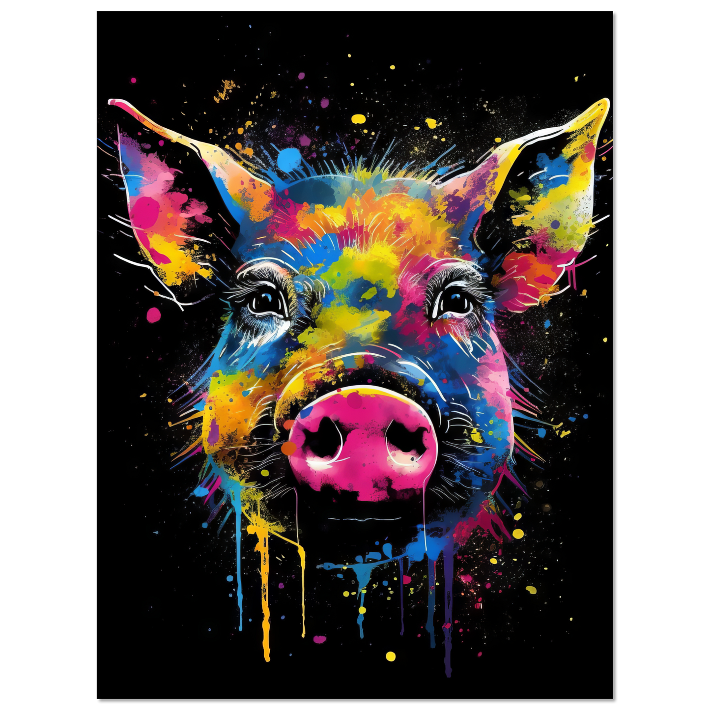 Schweine Schwein (Pop-Art) (PIG04)