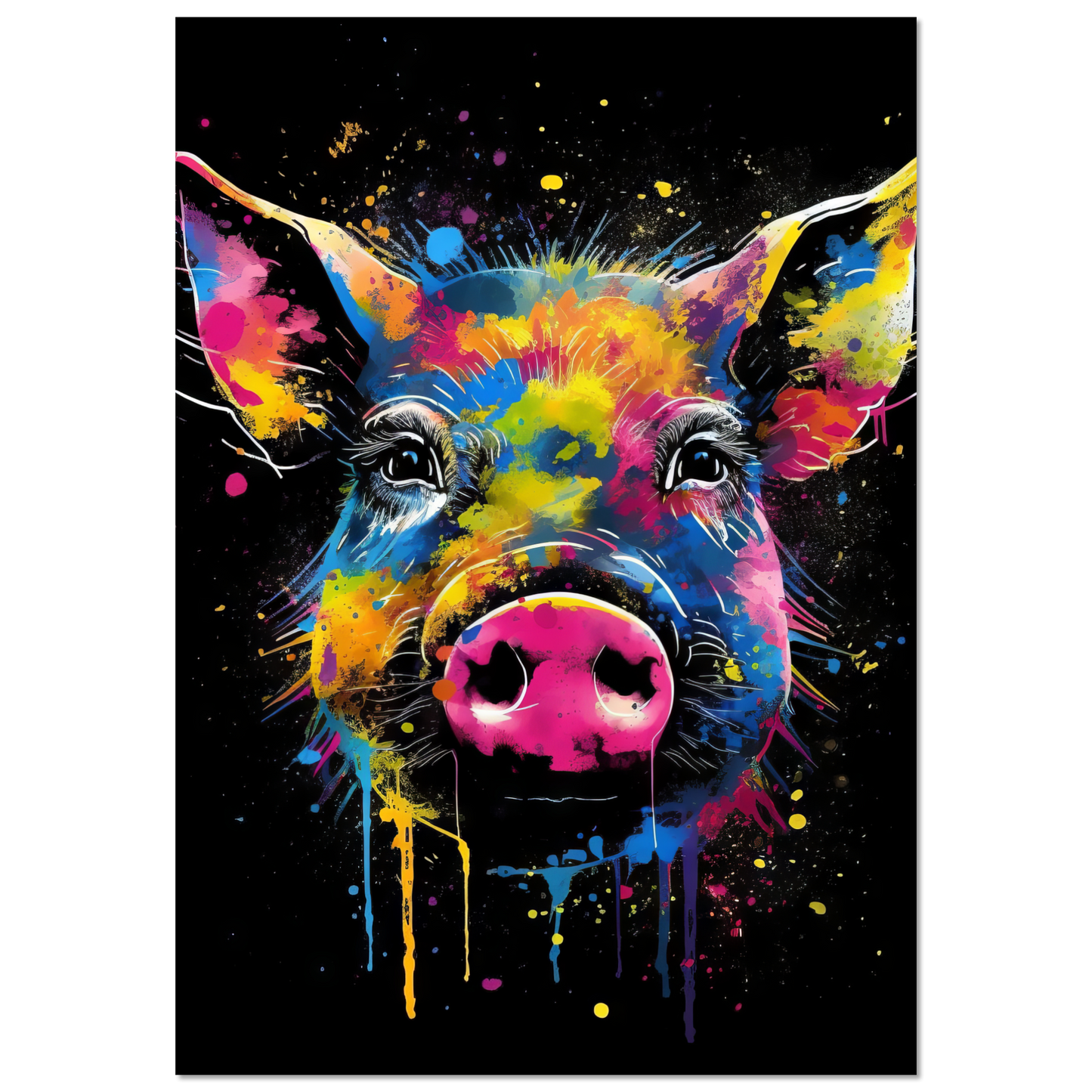Schweine Schwein (Pop-Art) (PIG04)