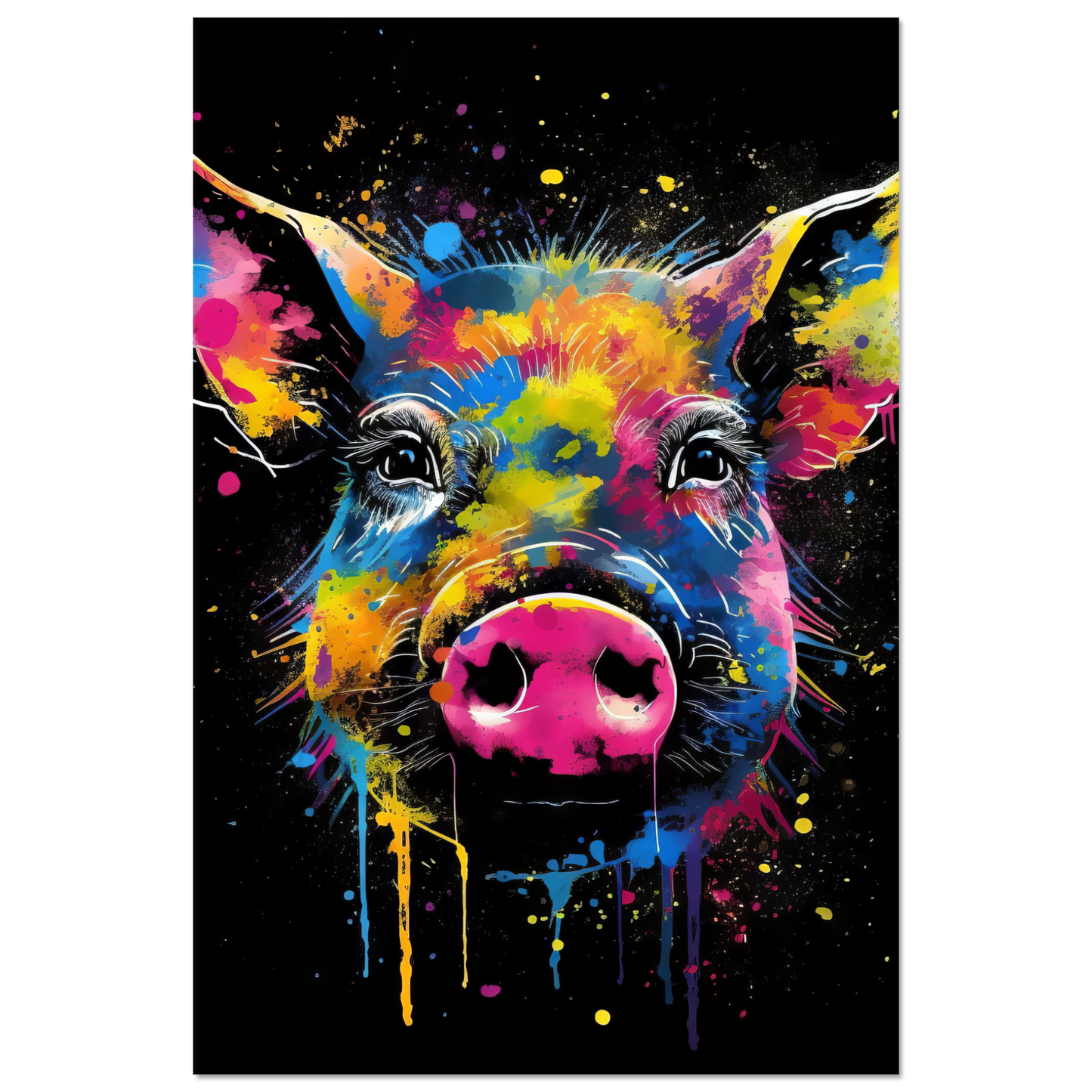 Schweine Schwein (Pop-Art) (PIG04)