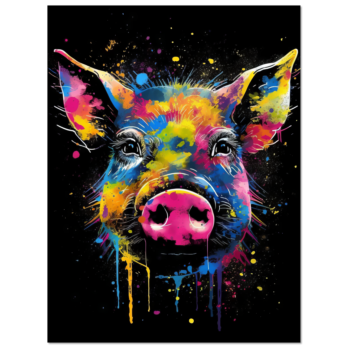 Schweine Schwein (Pop-Art) (PIG04)