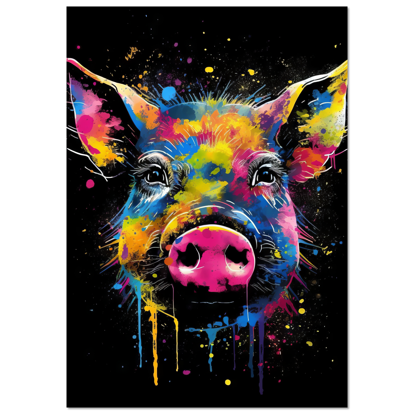 Schweine Schwein (Pop-Art) (PIG04)