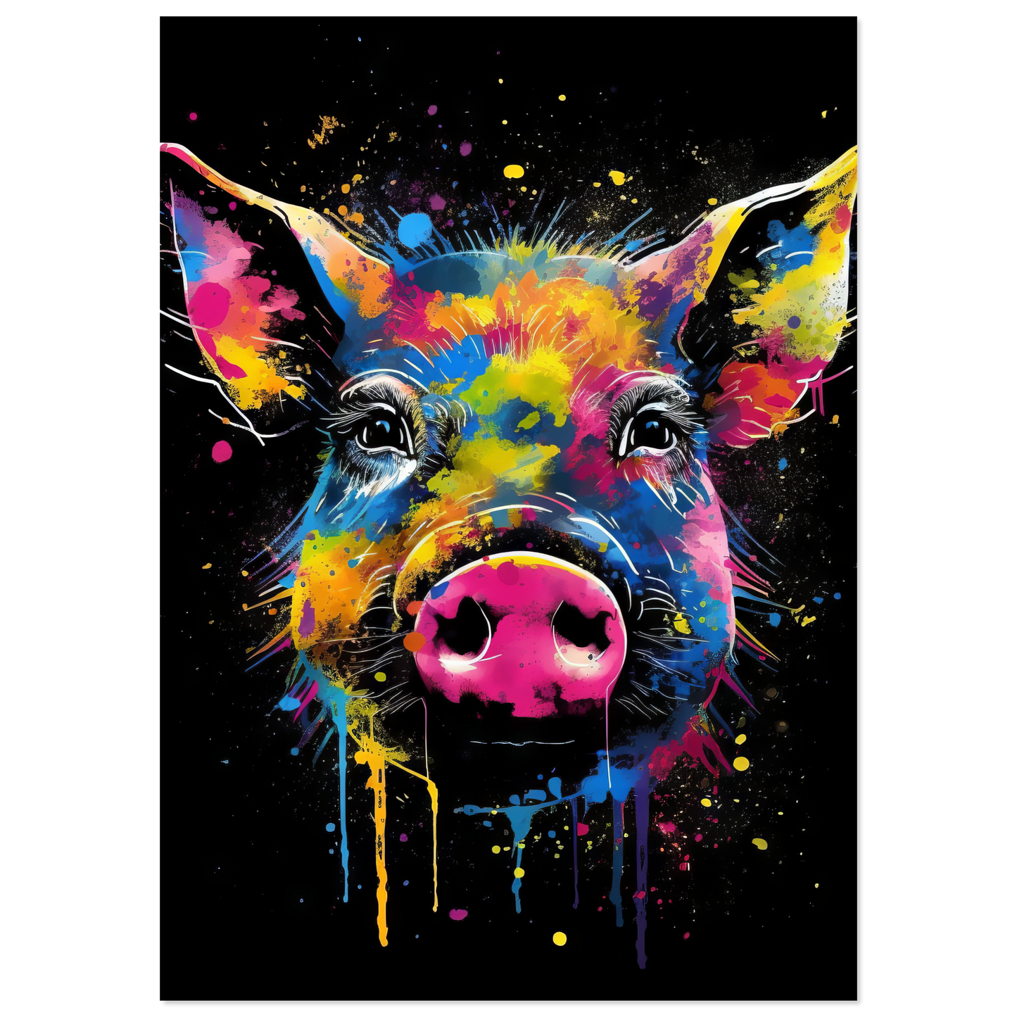 Schweine Schwein (Pop-Art) (PIG04)