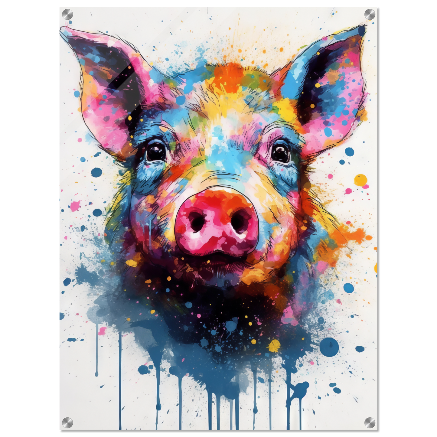 Schweine Schwein (Pop-Art) (PIG06)
