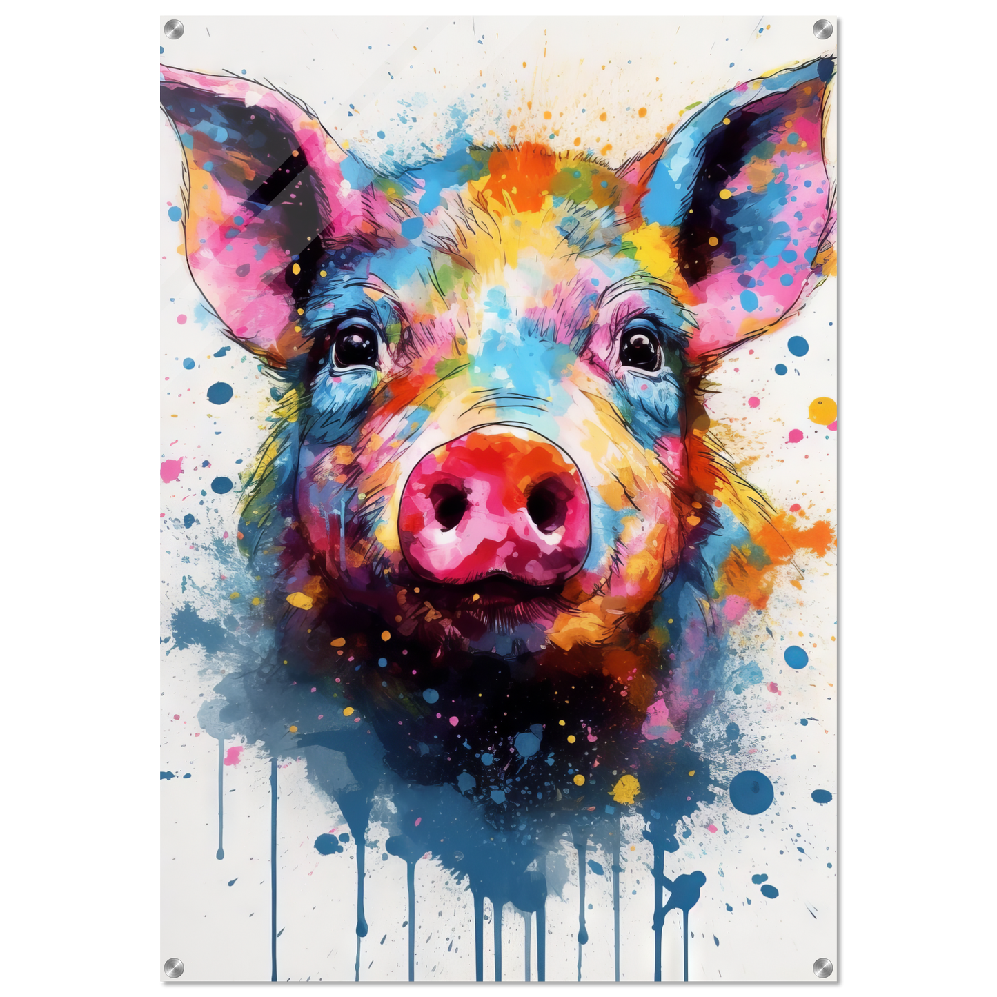 Schweine Schwein (Pop-Art) (PIG06)