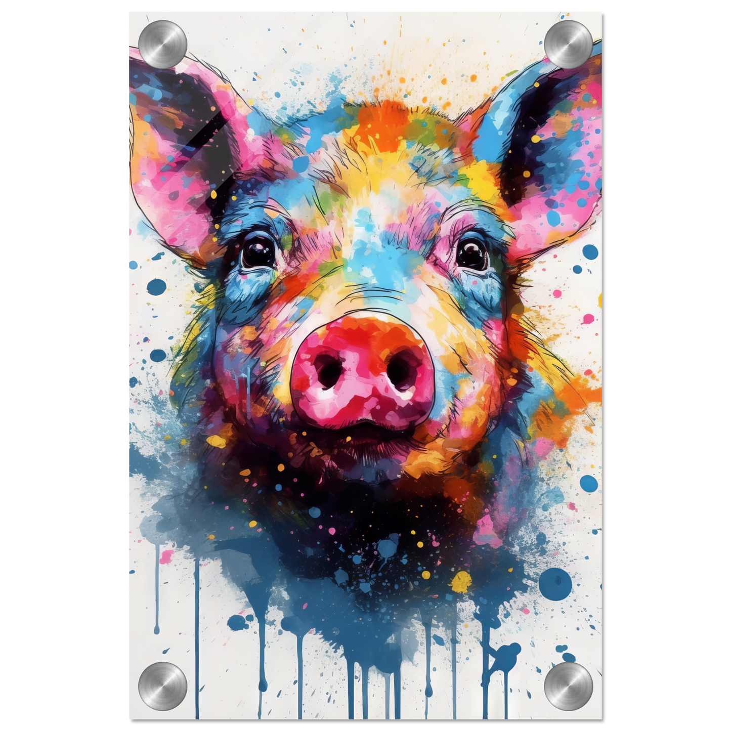 Schweine Schwein (Pop-Art) (PIG06)