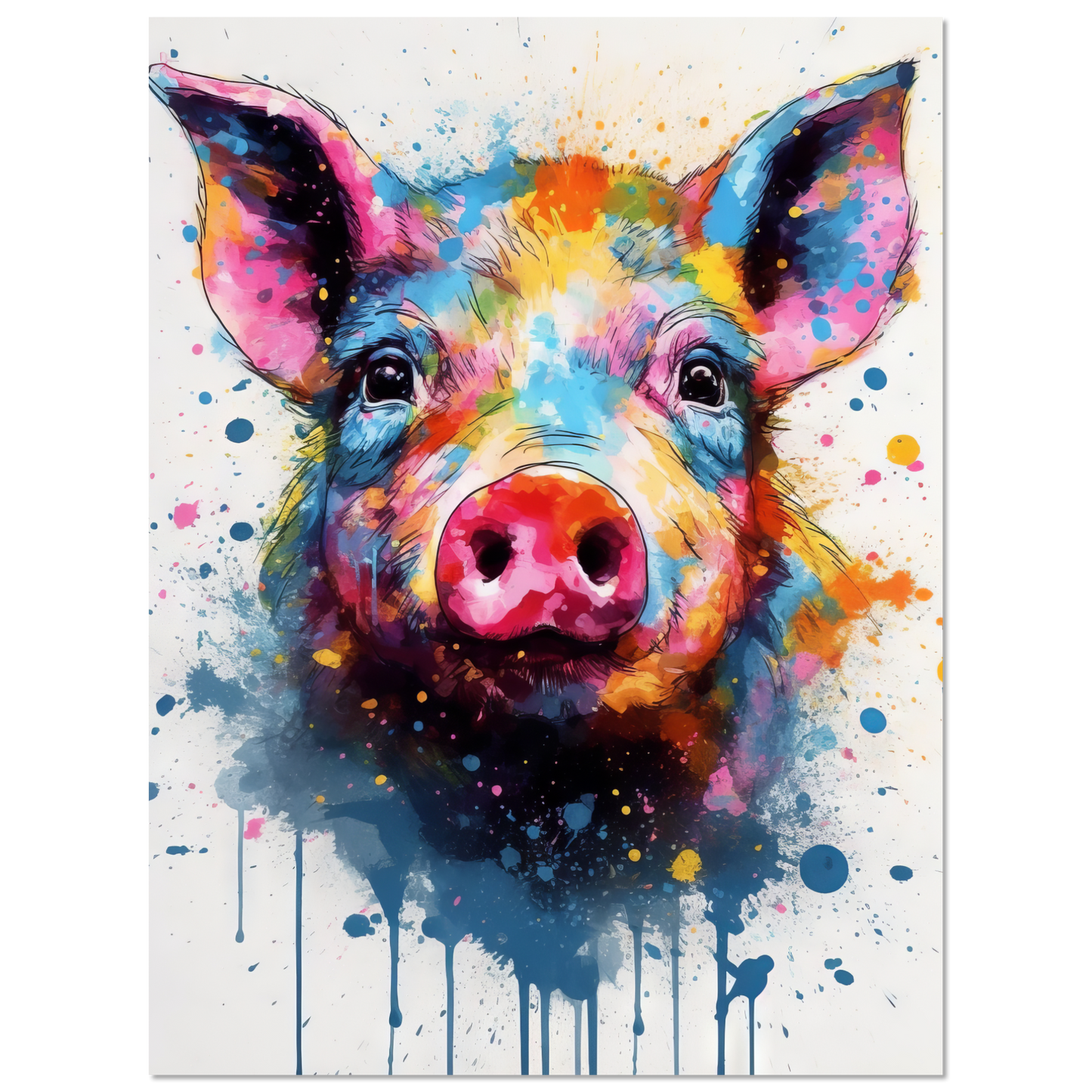 Schweine Schwein (Pop-Art) (PIG06)