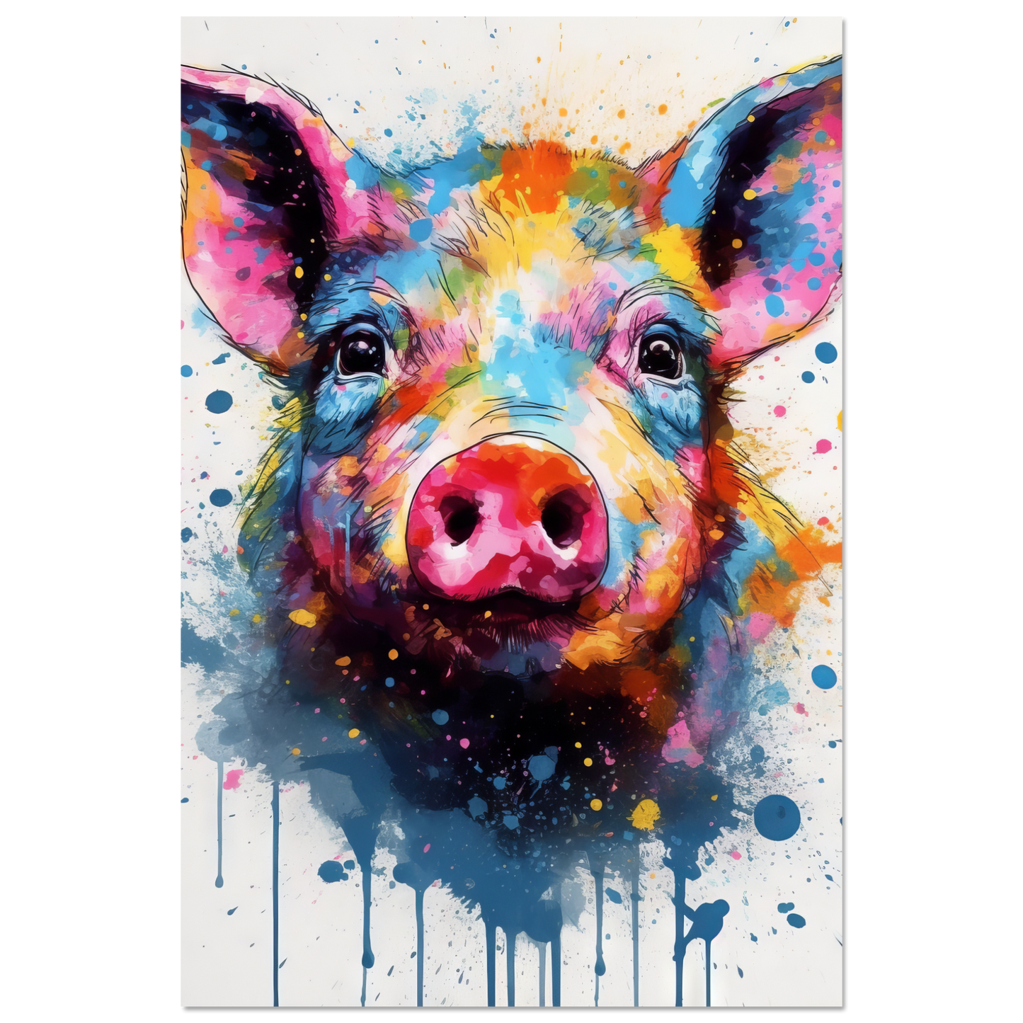 Schweine Schwein (Pop-Art) (PIG06)