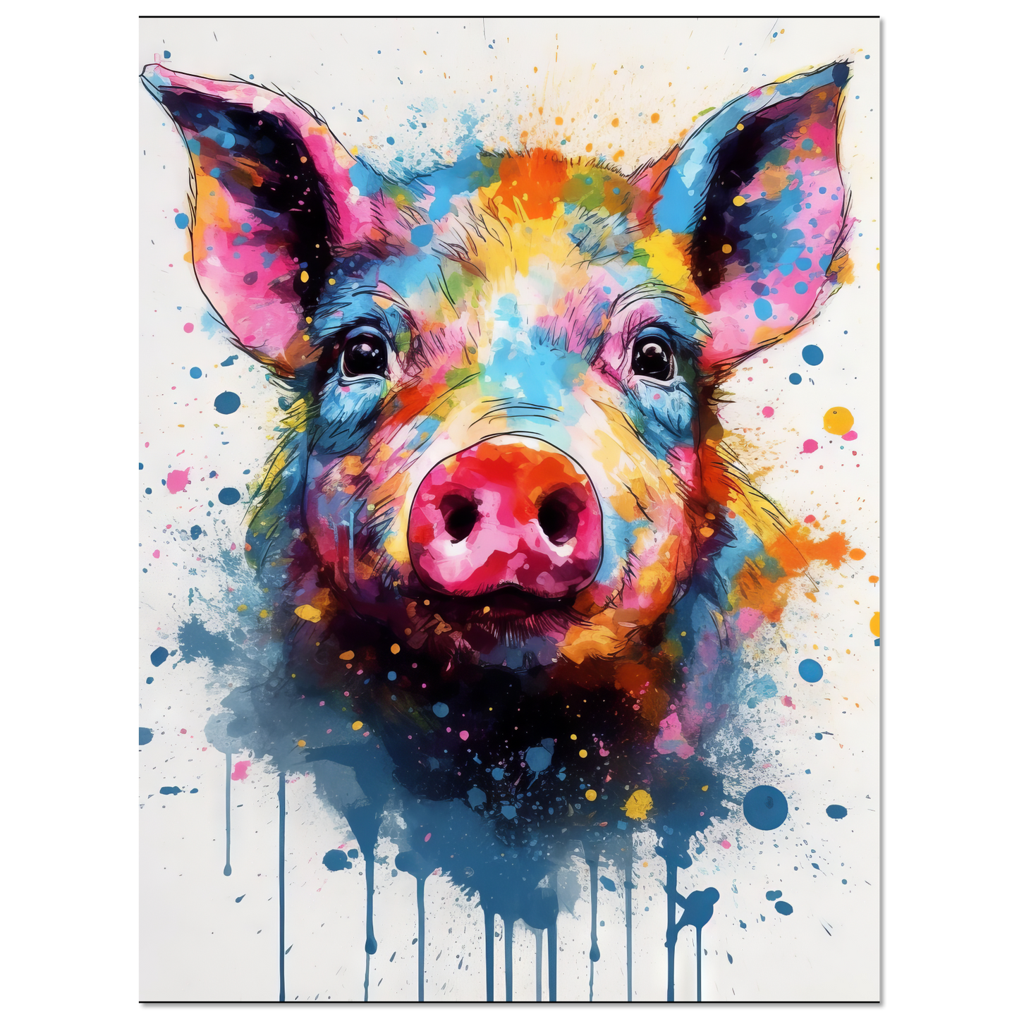 Schweine Schwein (Pop-Art) (PIG06)