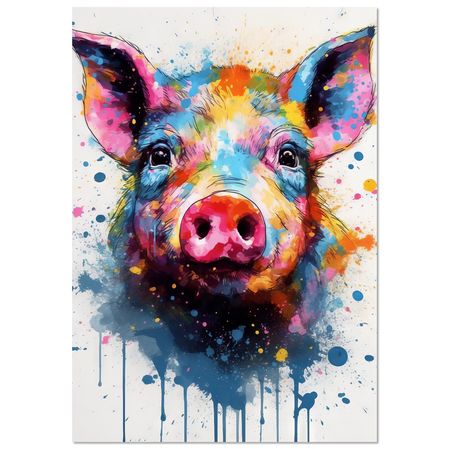 Schweine Schwein (Pop-Art) (PIG06)
