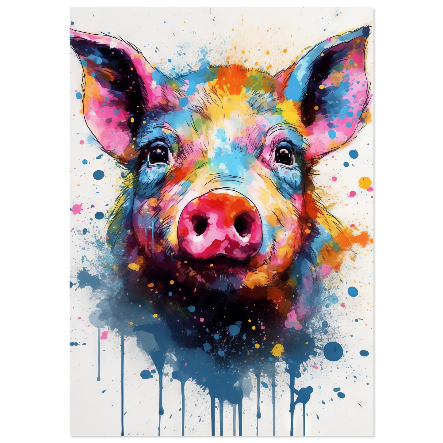 Schweine Schwein (Pop-Art) (PIG06)
