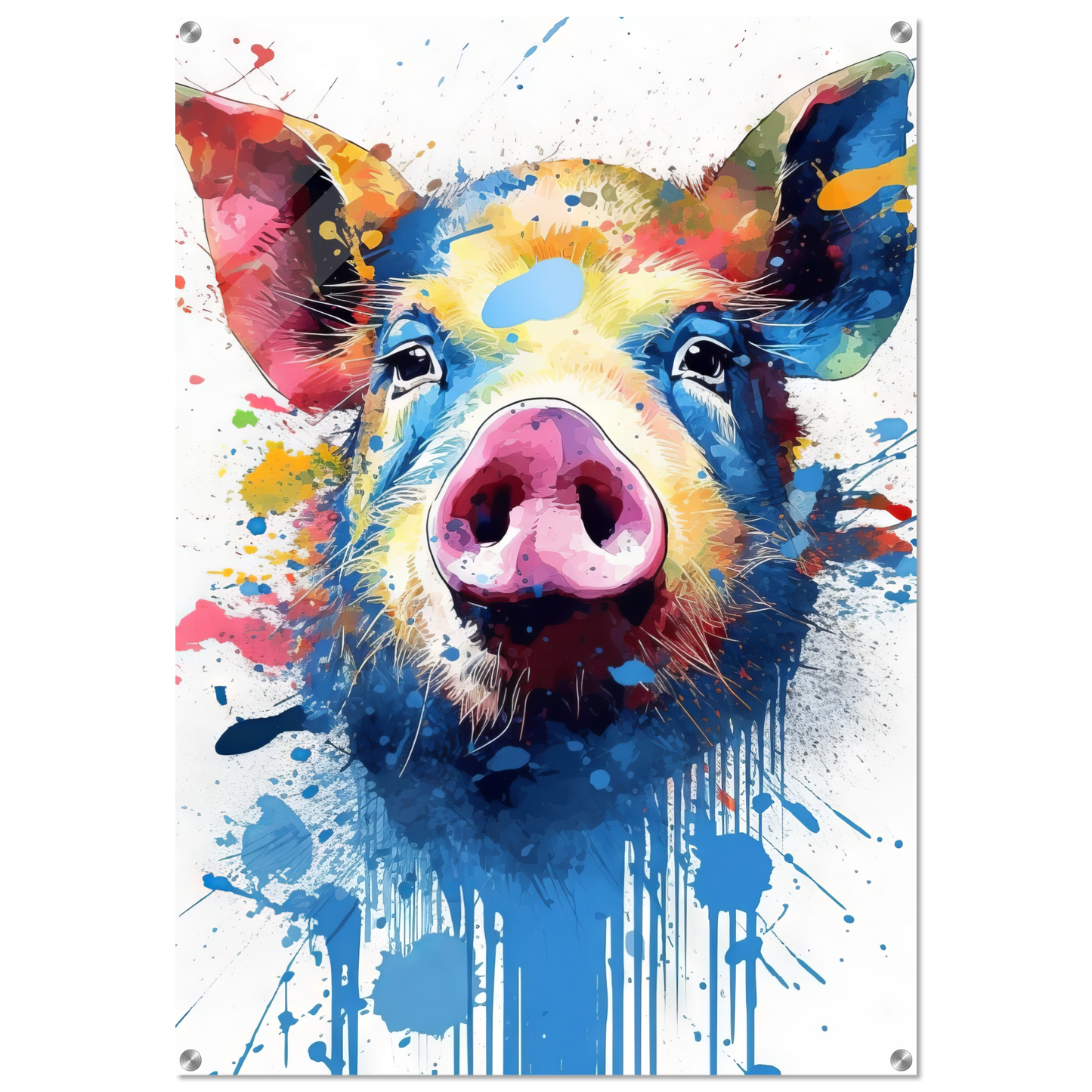 Schweine Schwein (Pop-Art) (PIG07)