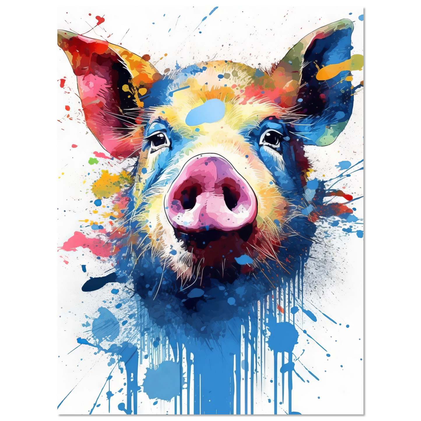 Schweine Schwein (Pop-Art) (PIG07)