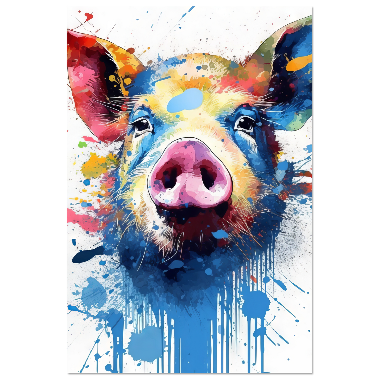 Schweine Schwein (Pop-Art) (PIG07)