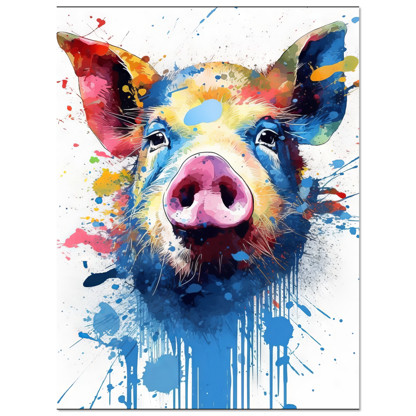 Schweine Schwein (Pop-Art) (PIG07)