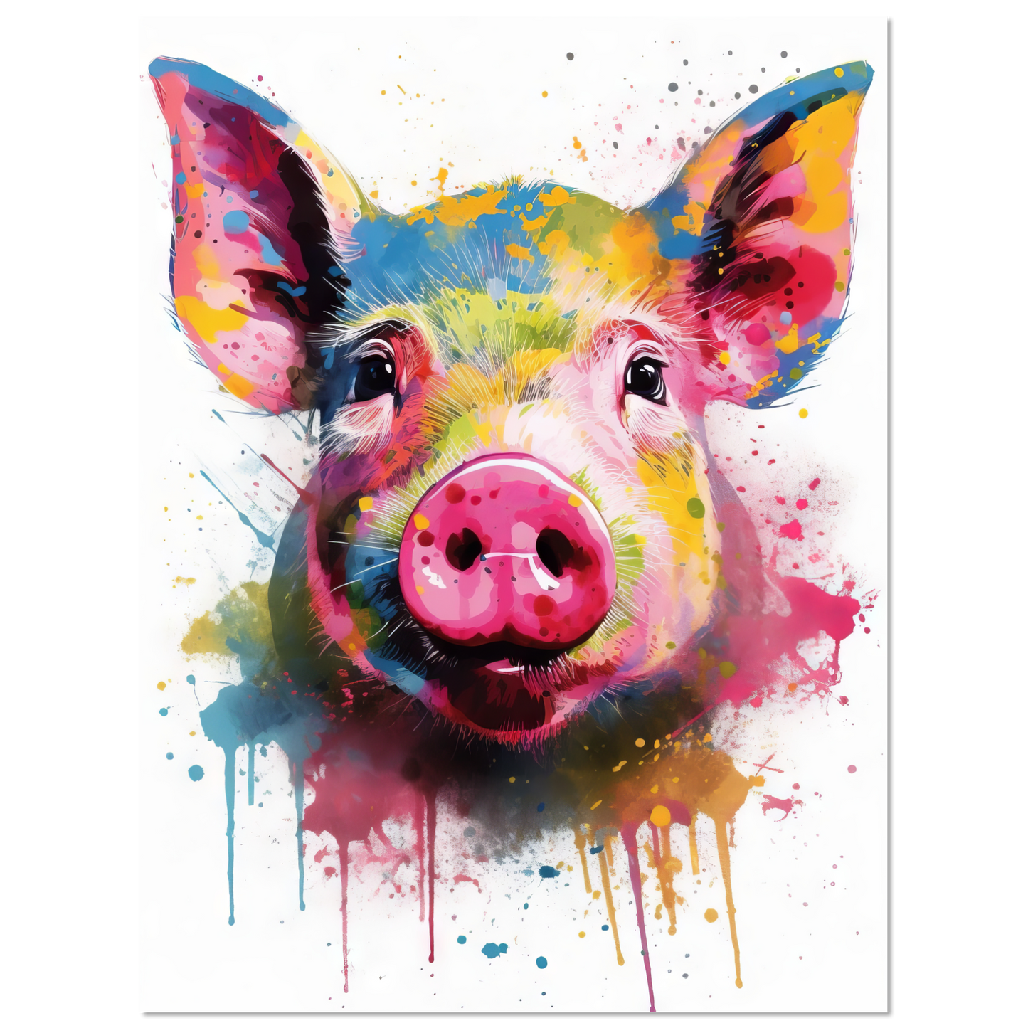 Schweine Schwein (Pop-Art) (PIG08)
