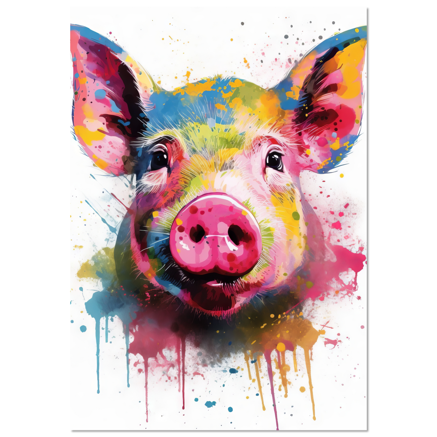Schweine Schwein (Pop-Art) (PIG08)