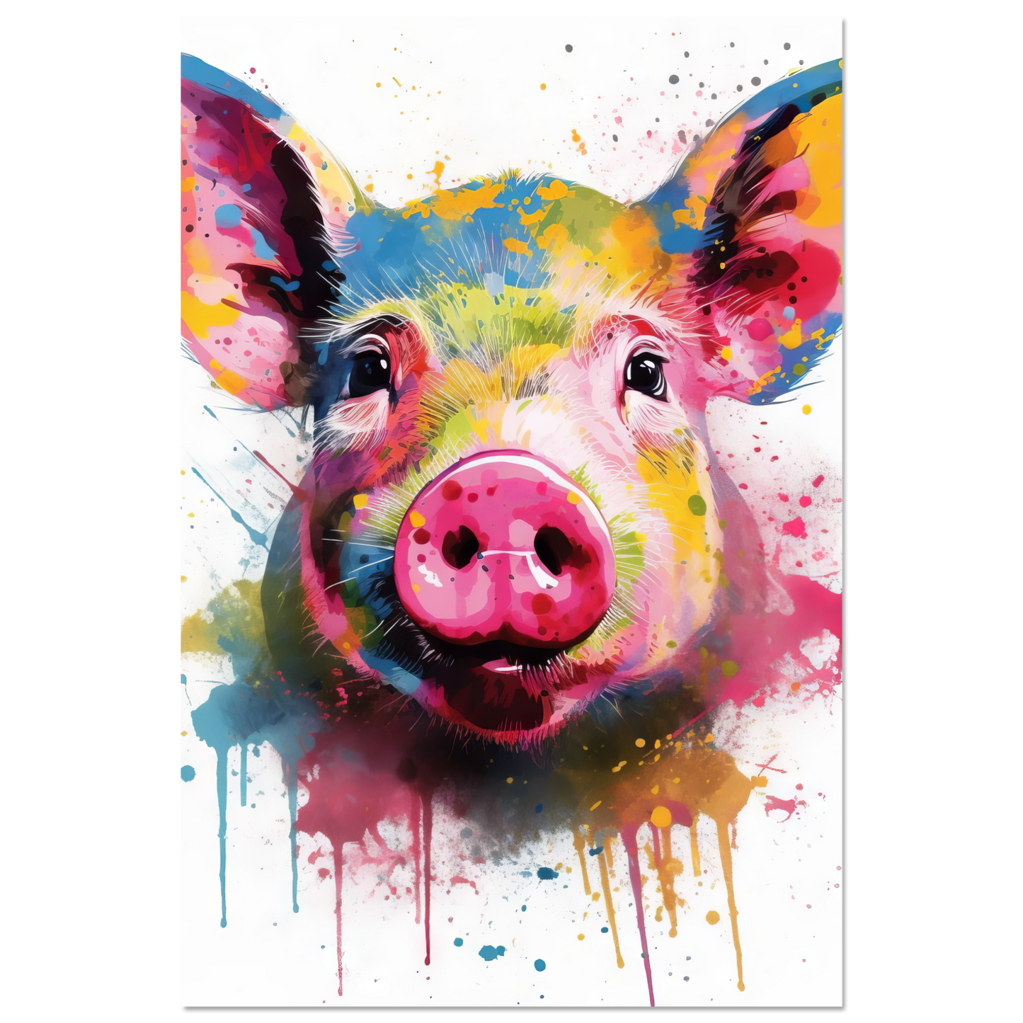 Schweine Schwein (Pop-Art) (PIG08)