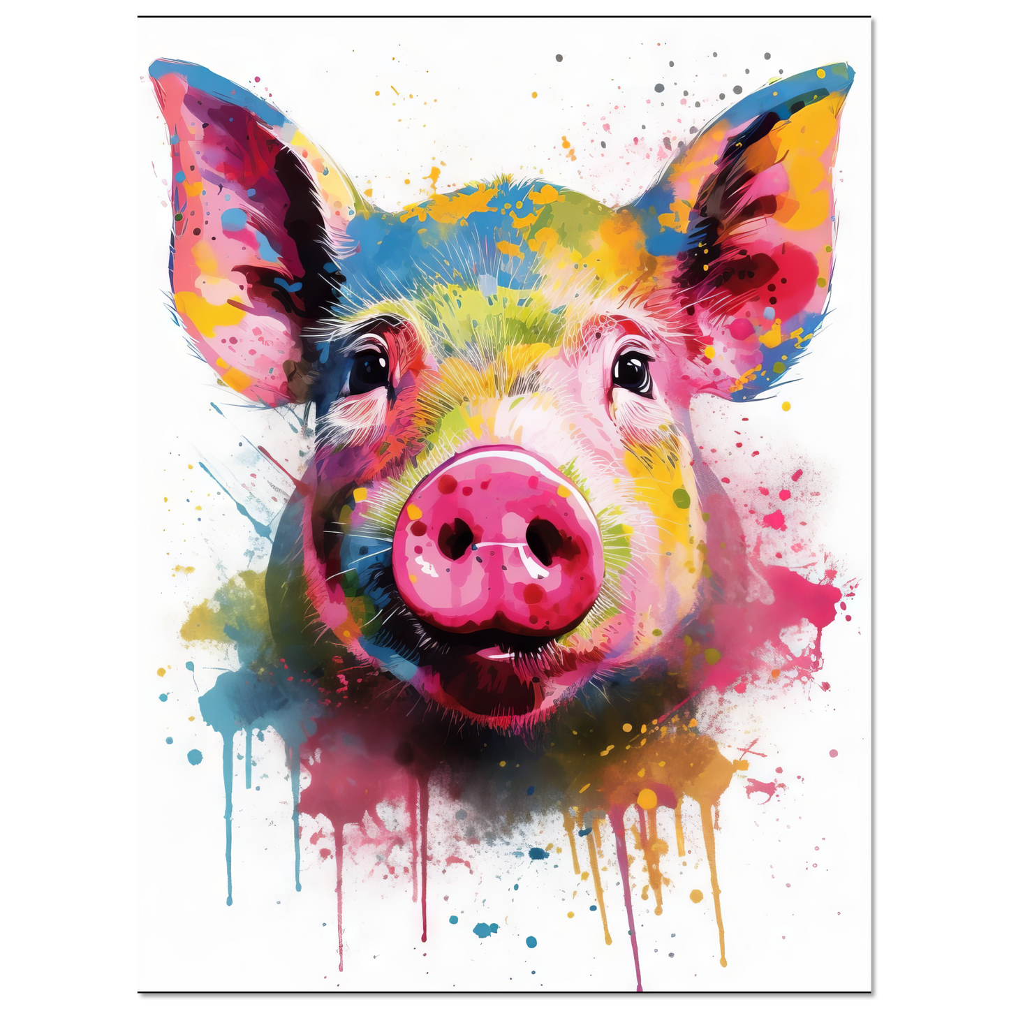 Schweine Schwein (Pop-Art) (PIG08)