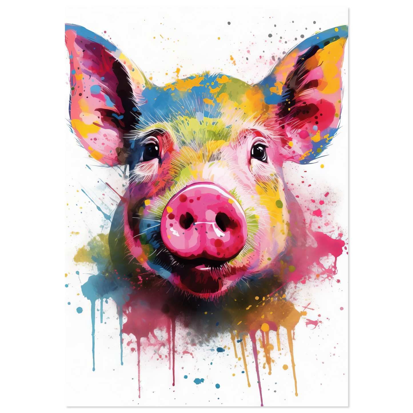 Schweine Schwein (Pop-Art) (PIG08)