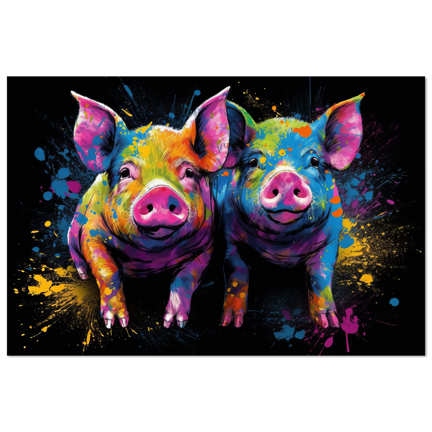 Schweine Schwein Pop-Art (PIG09)