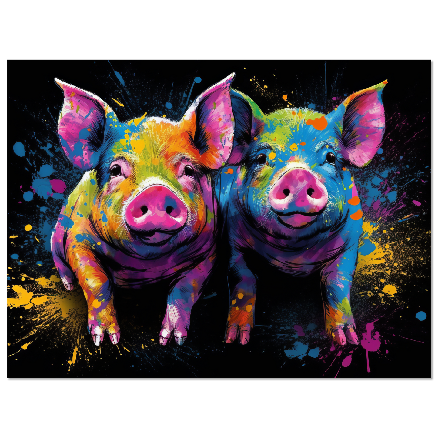 Schweine Schwein Pop-Art (PIG09)