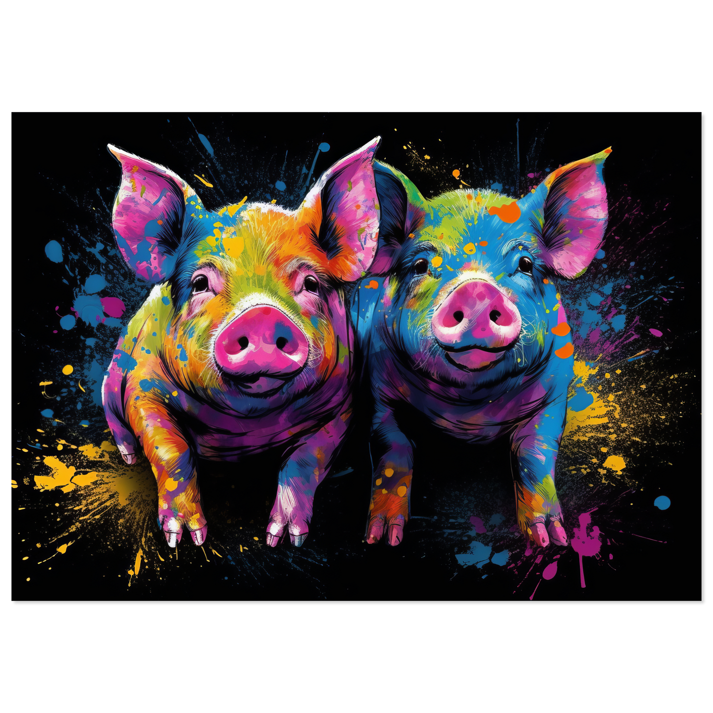 Schweine Schwein Pop-Art (PIG09)