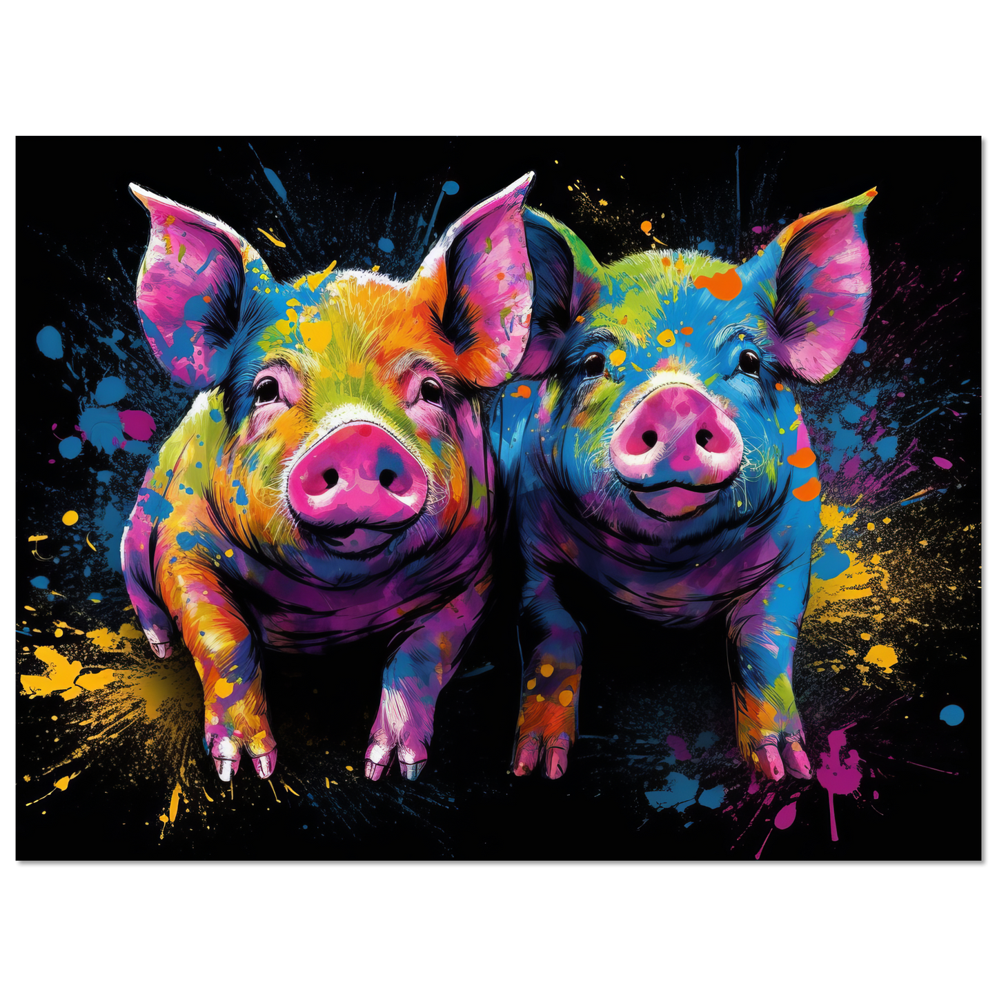 Schweine Schwein Pop-Art (PIG09)