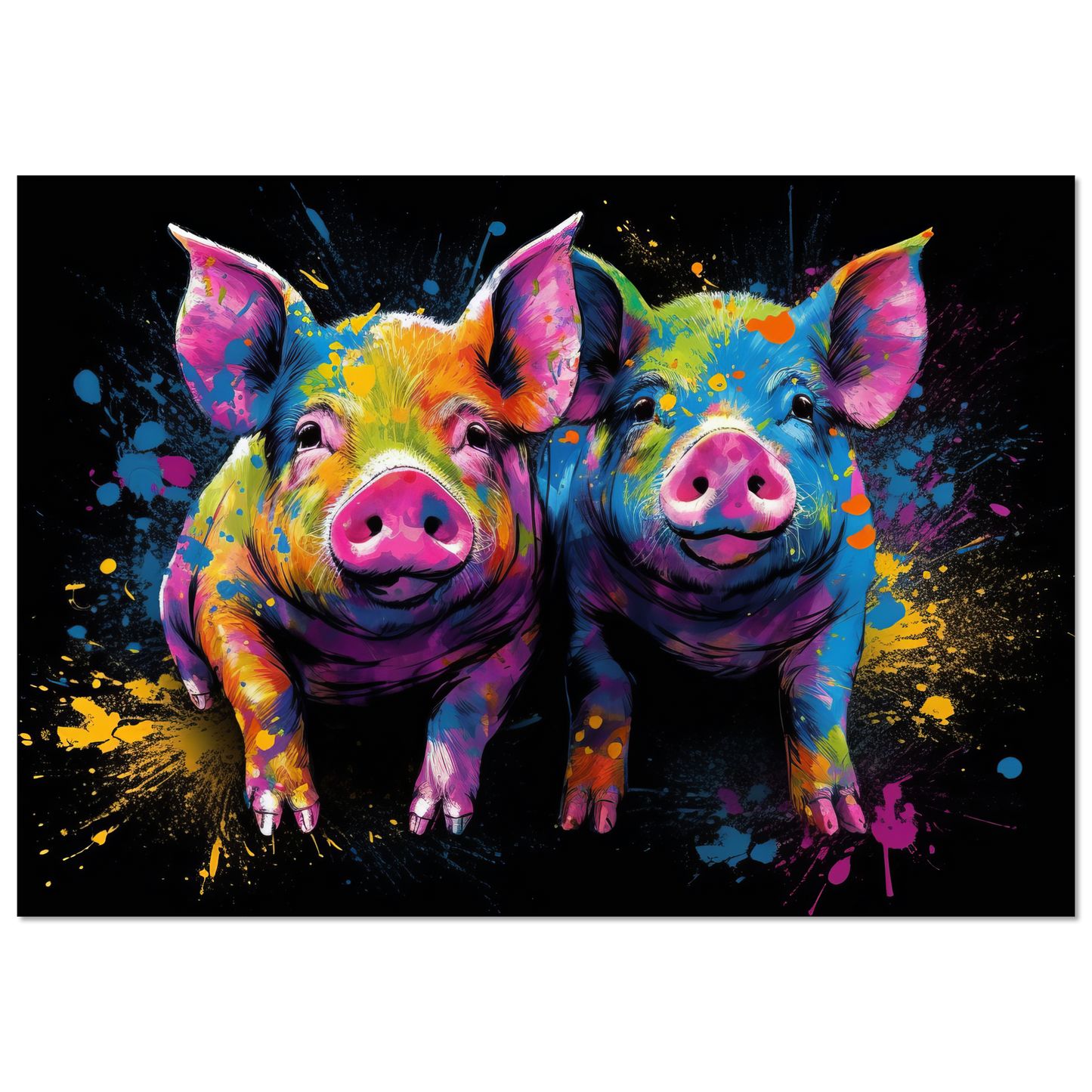 Schweine Schwein Pop-Art (PIG09)