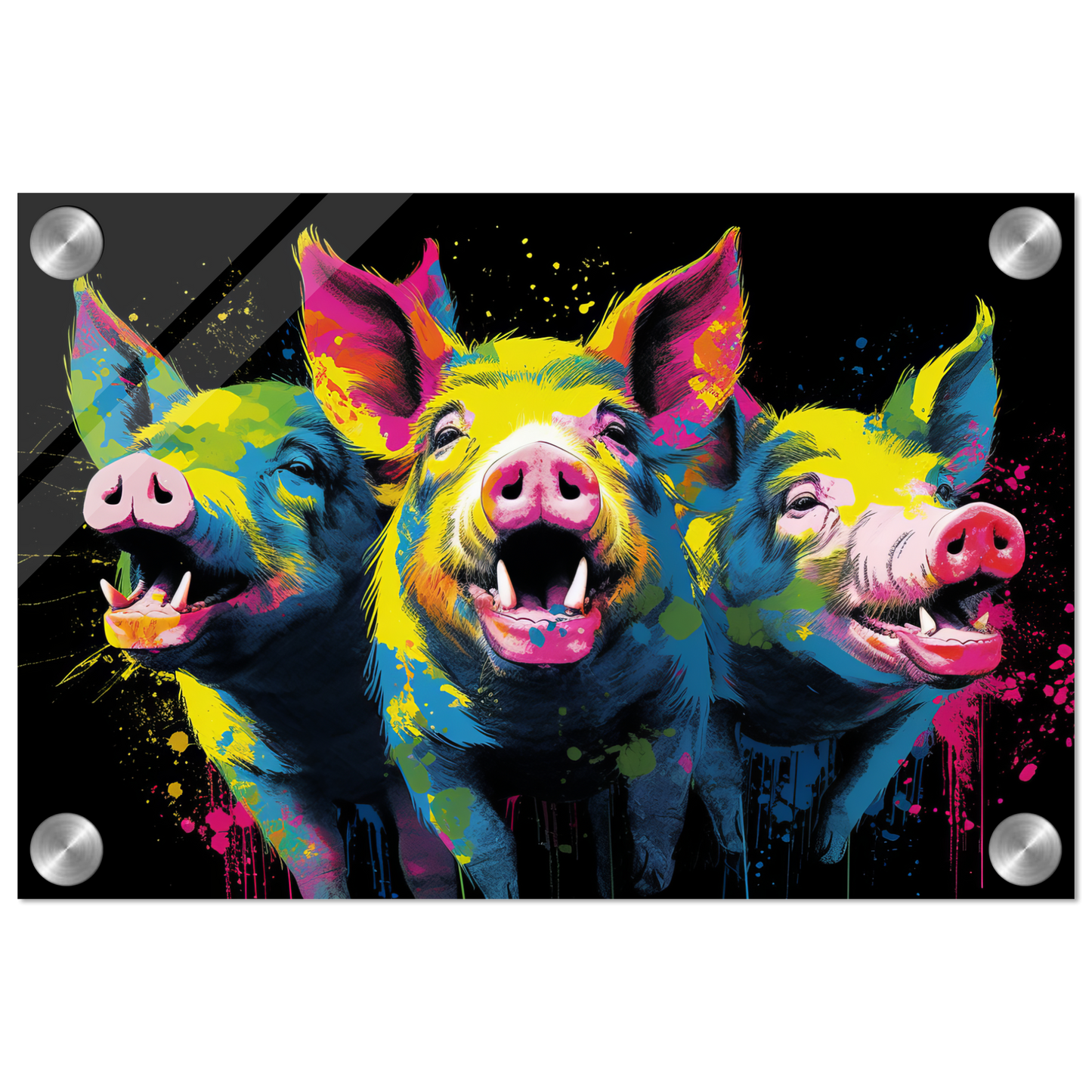 Schweine Schwein Pop-Art (PIG10)