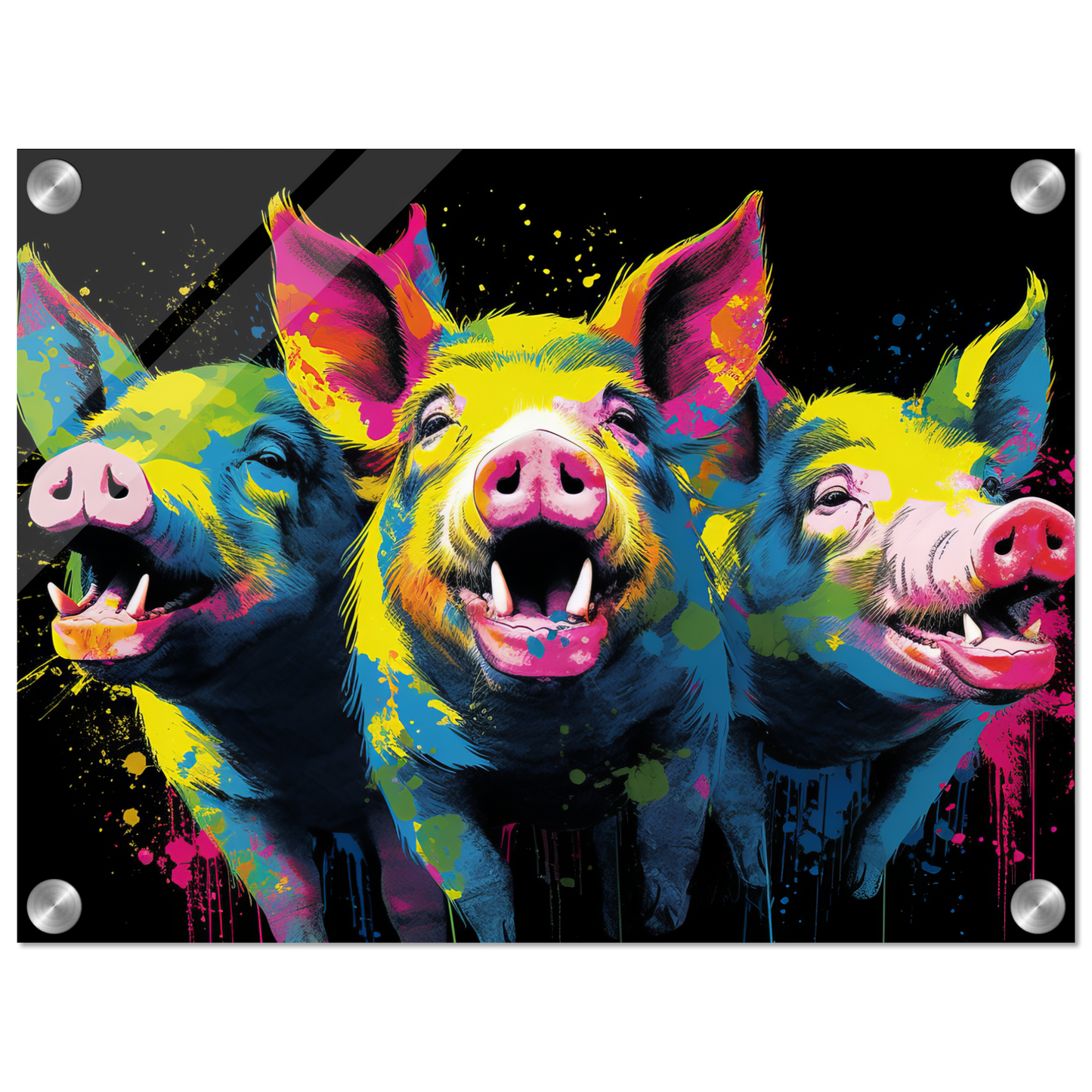 Schweine Schwein Pop-Art (PIG10)
