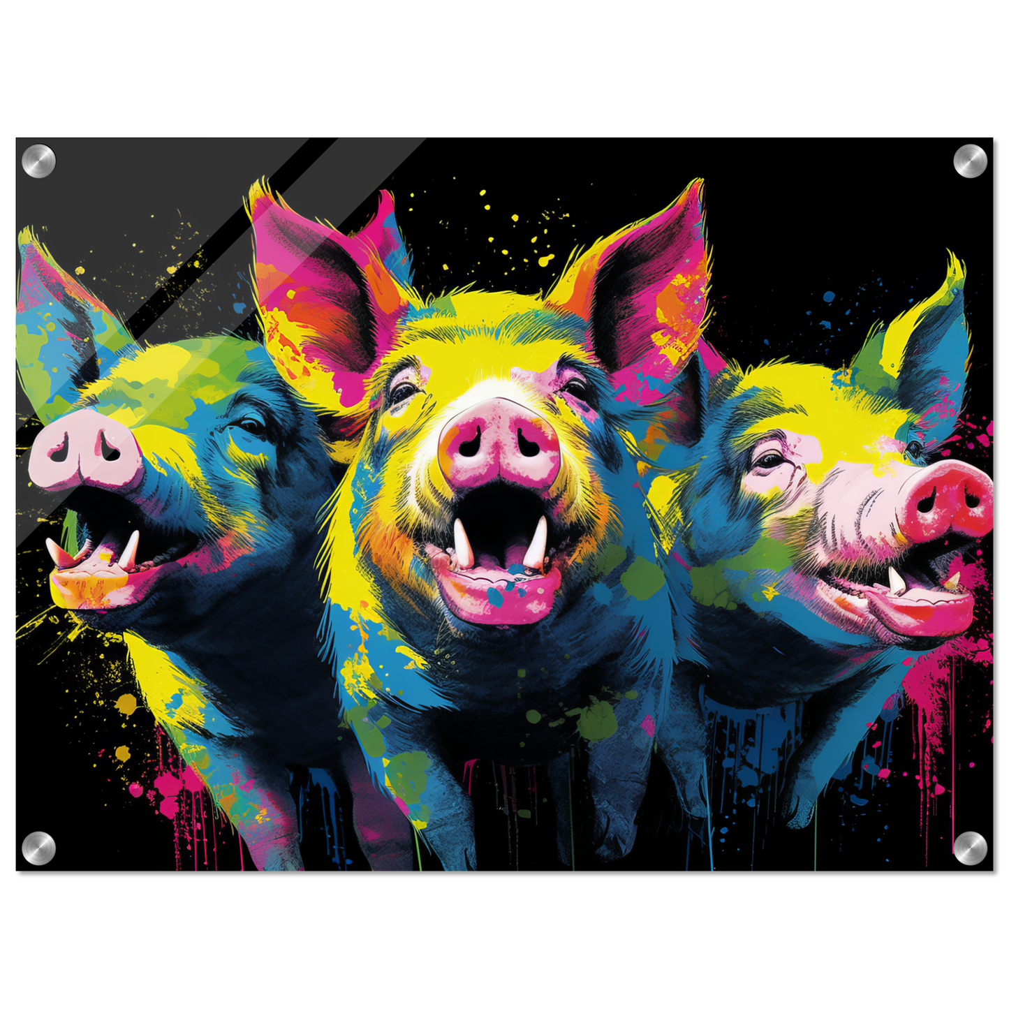 Schweine Schwein Pop-Art (PIG10)
