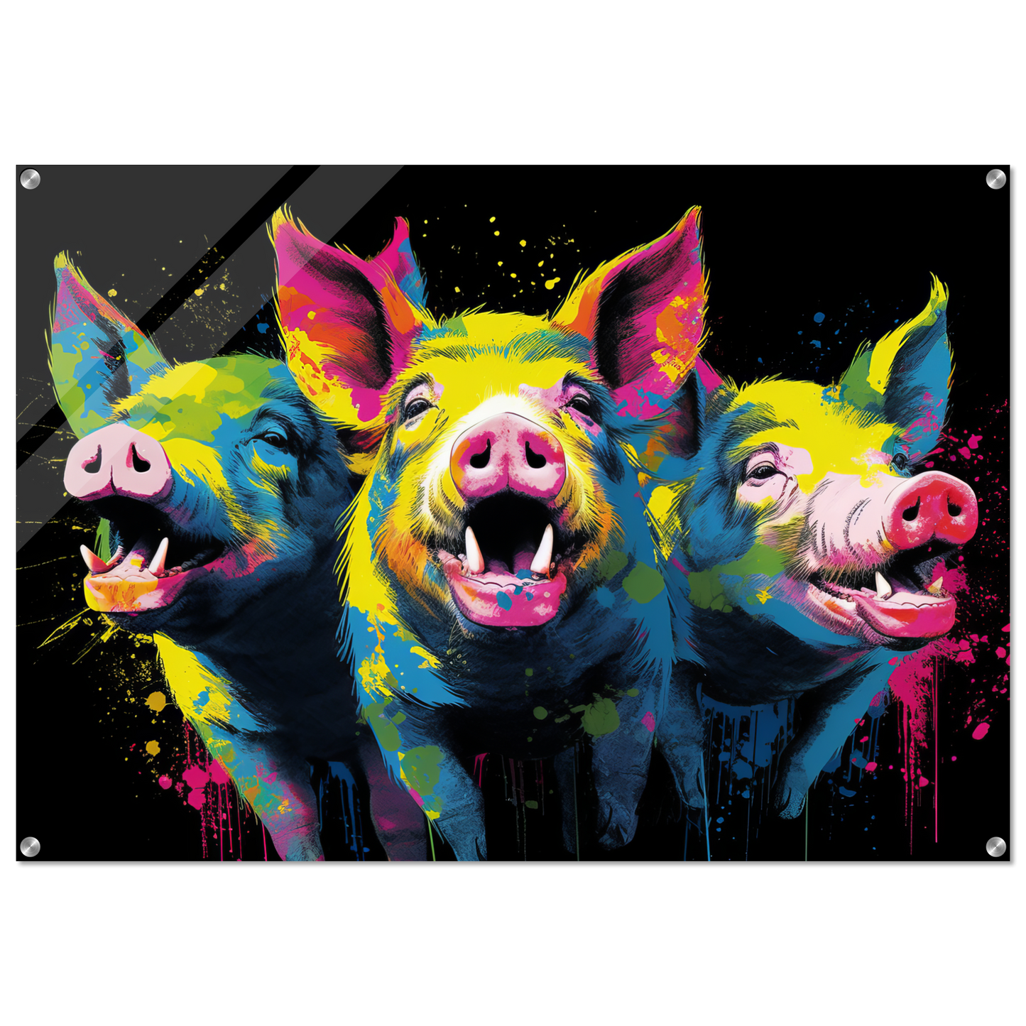 Schweine Schwein Pop-Art (PIG10)