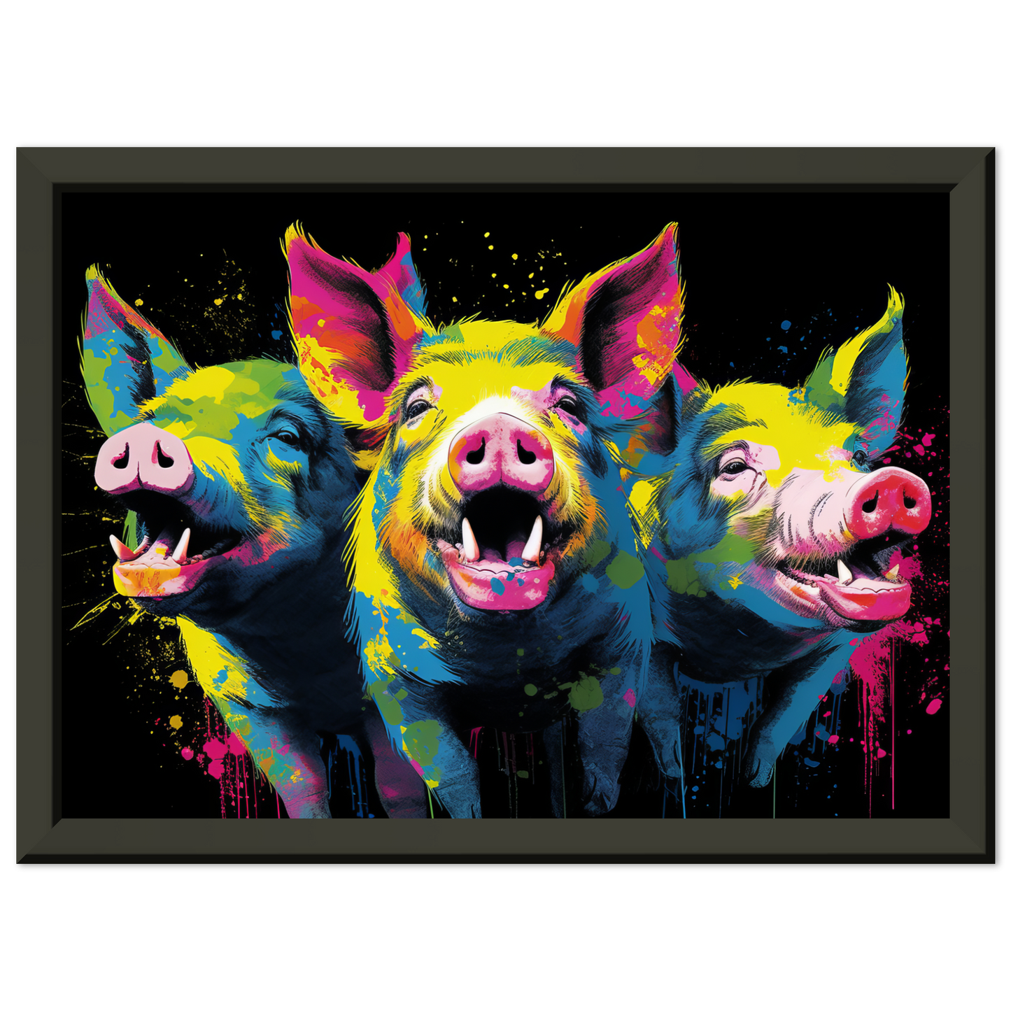 Schweine Schwein Pop-Art (PIG10)