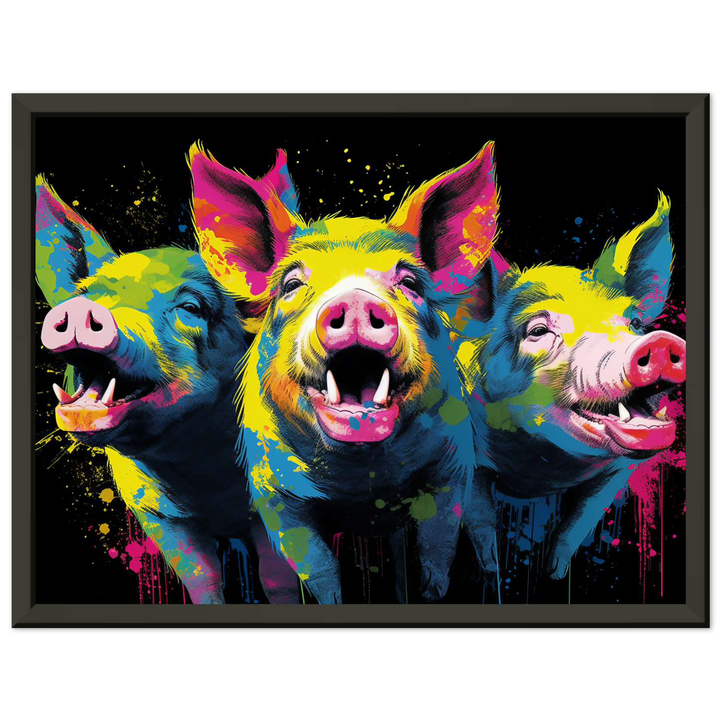Schweine Schwein Pop-Art (PIG10)