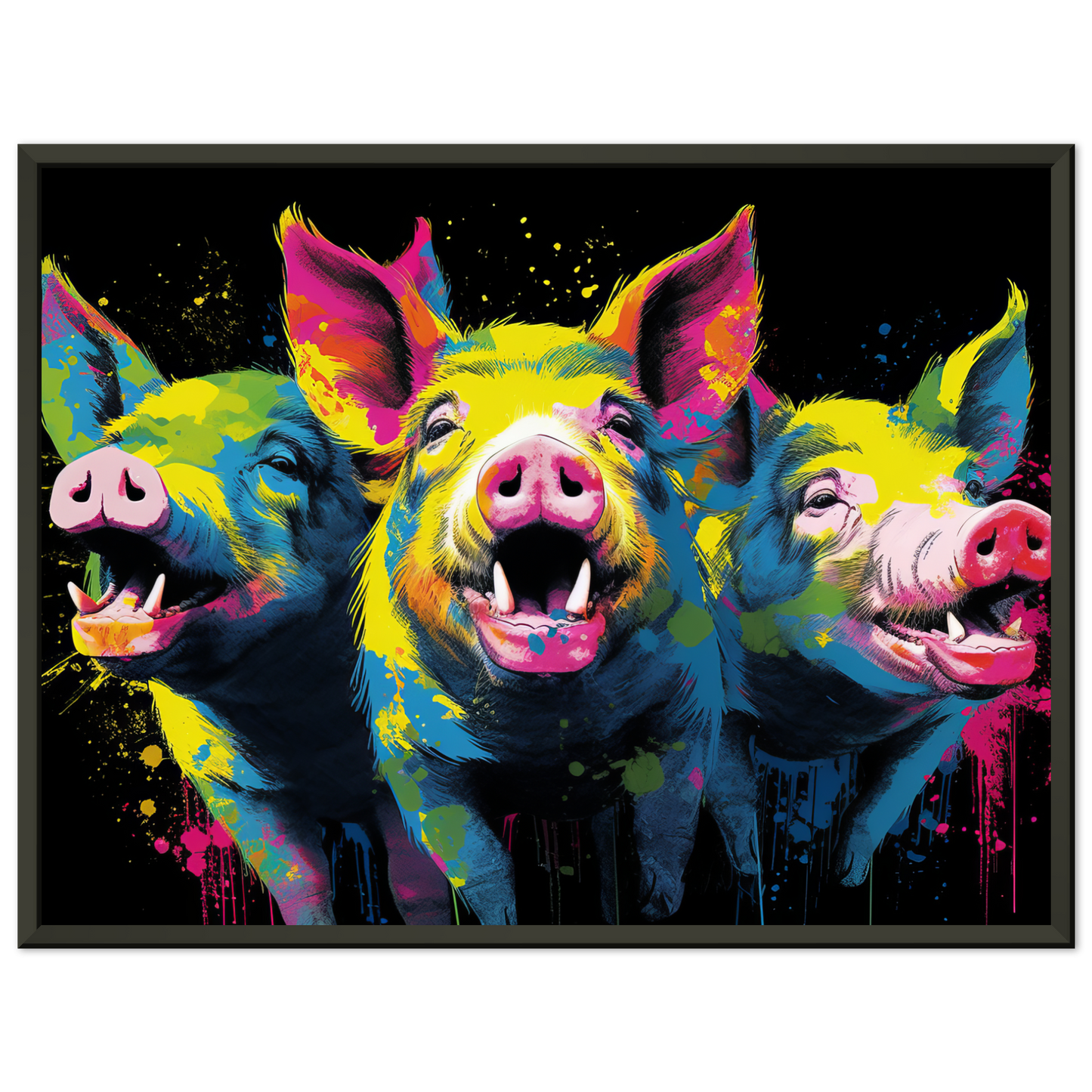 Schweine Schwein Pop-Art (PIG10)