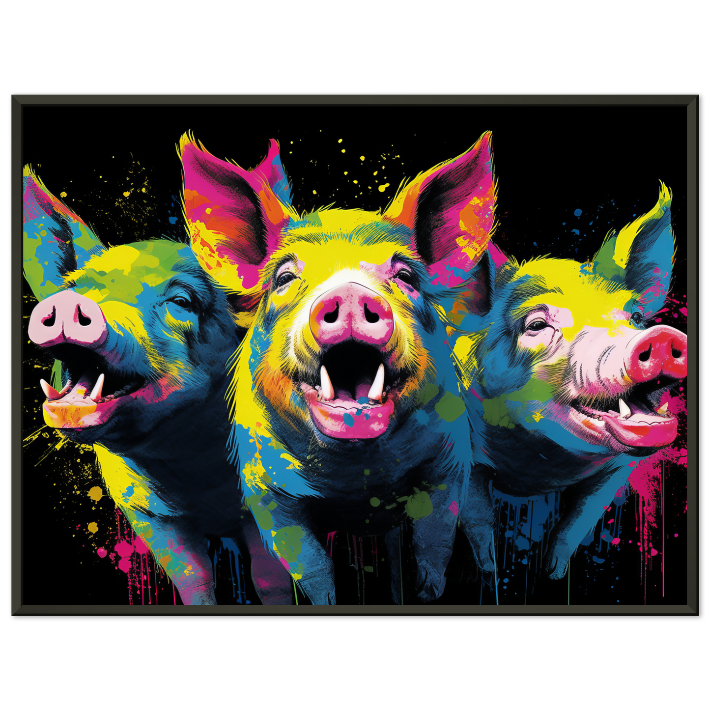 Schweine Schwein Pop-Art (PIG10)