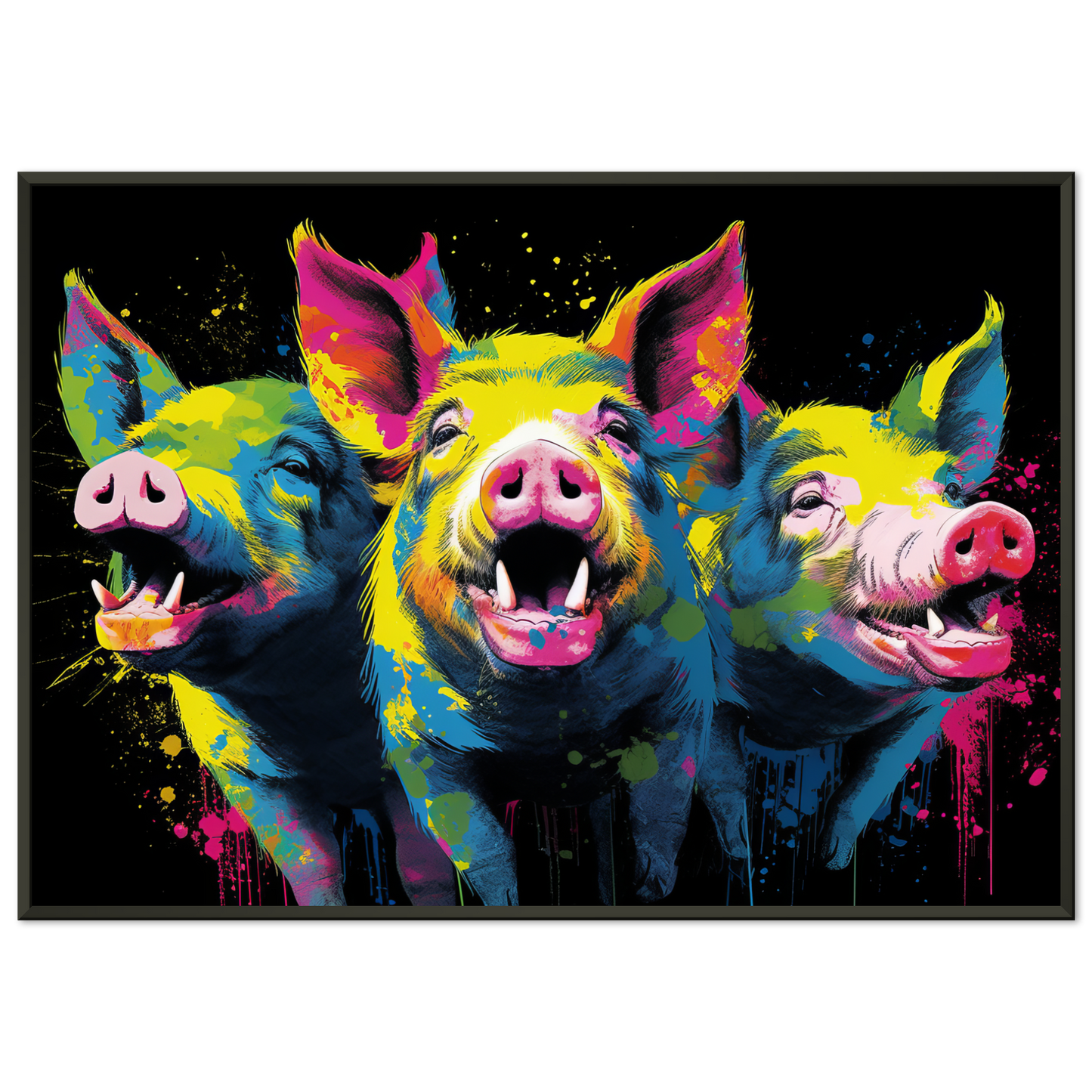 Schweine Schwein Pop-Art (PIG10)