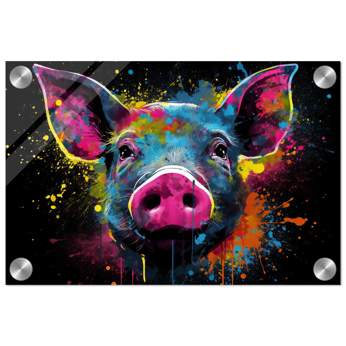 Schweine Schwein Pop-Art (PIG11)
