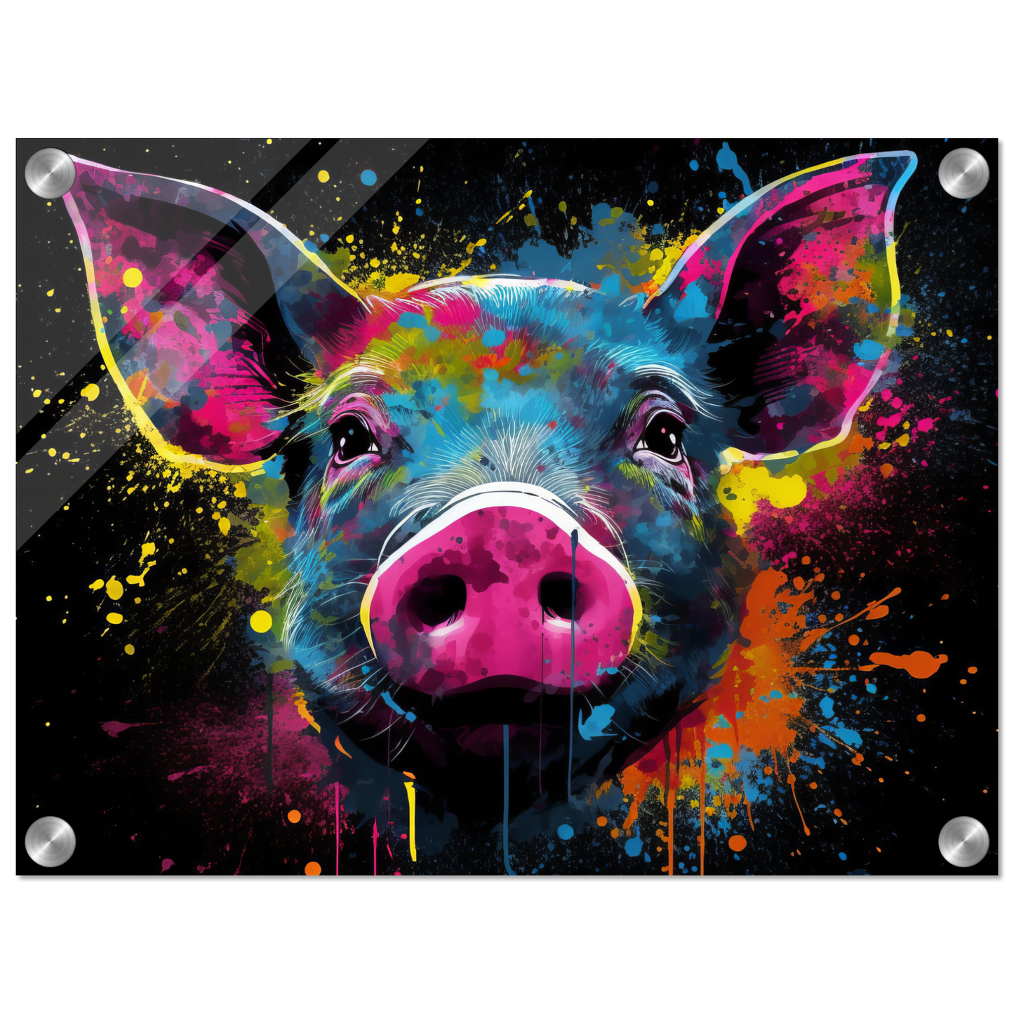 Schweine Schwein Pop-Art (PIG11)