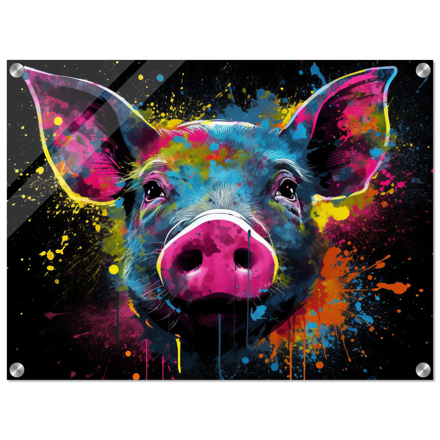 Schweine Schwein Pop-Art (PIG11)