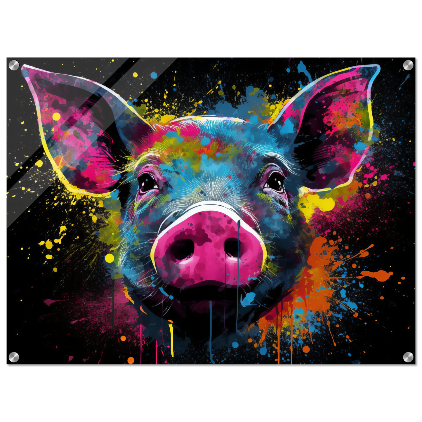 Schweine Schwein Pop-Art (PIG11)