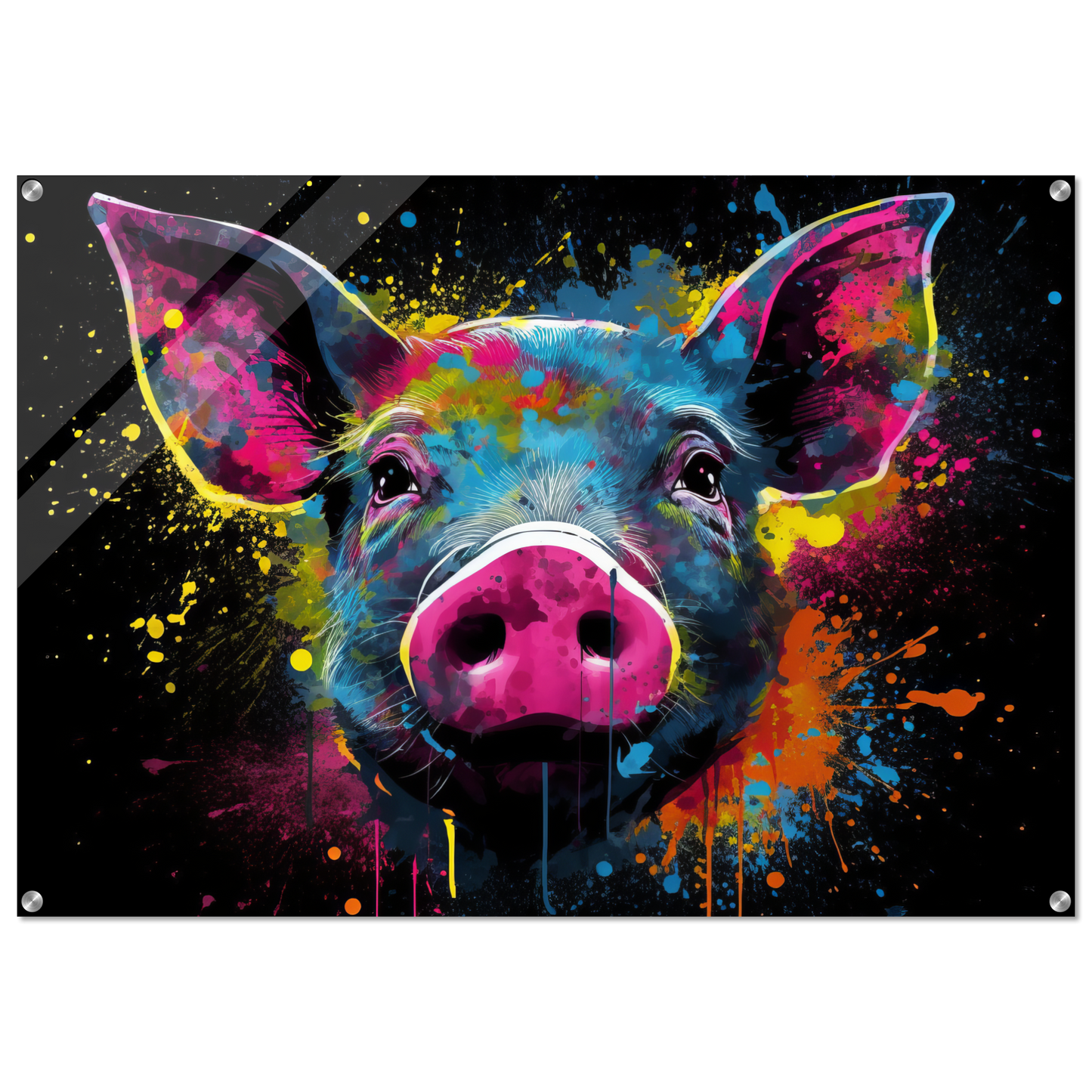 Schweine Schwein Pop-Art (PIG11)