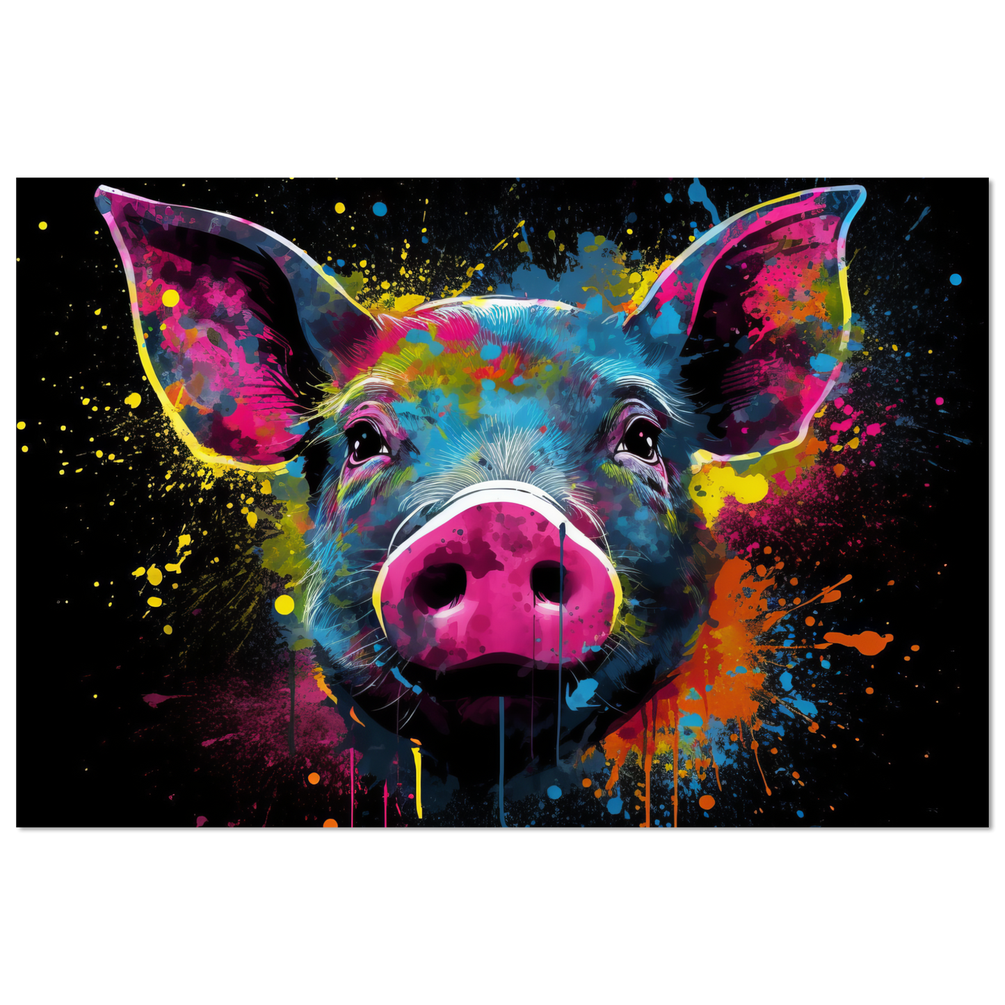 Schweine Schwein Pop-Art (PIG11)