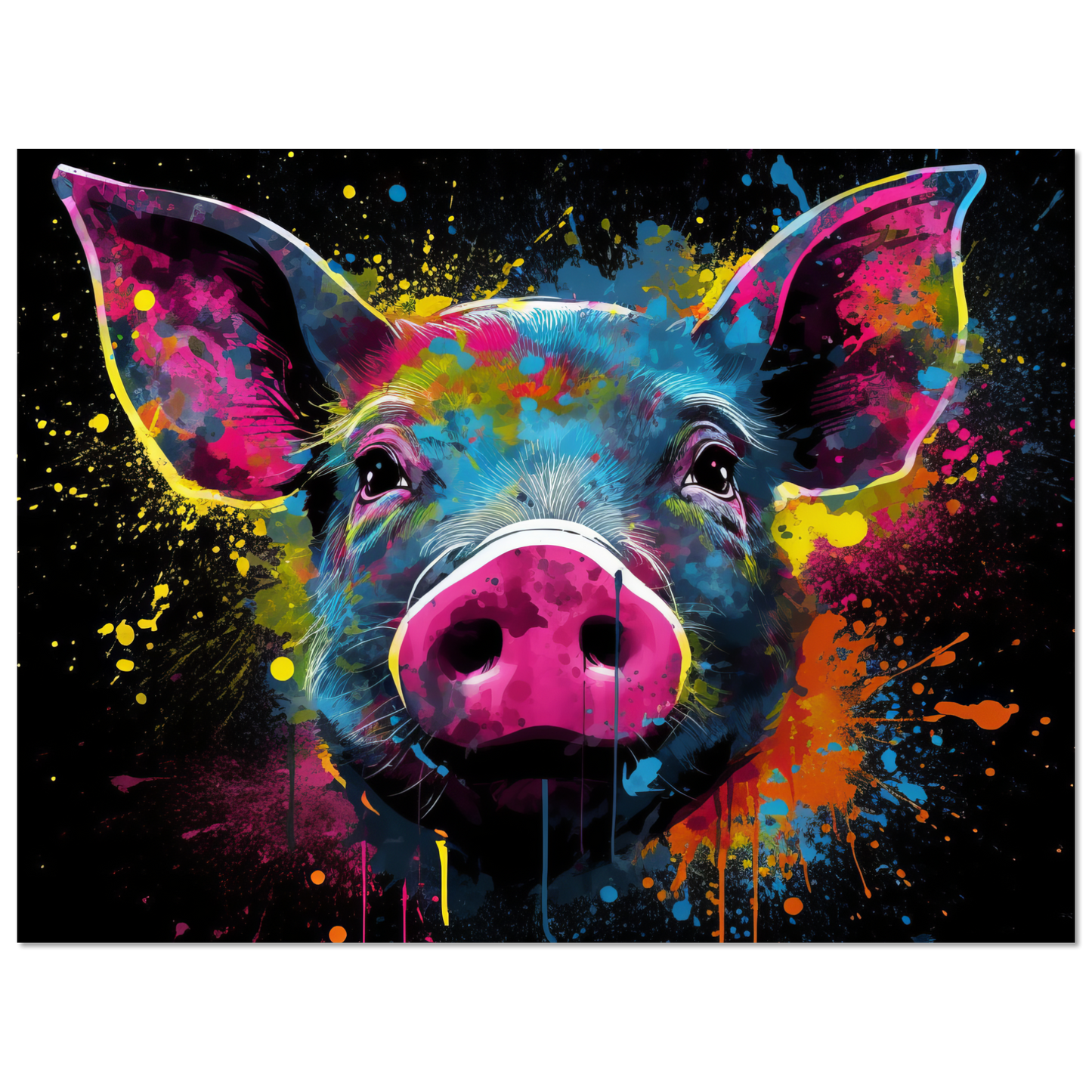Schweine Schwein Pop-Art (PIG11)