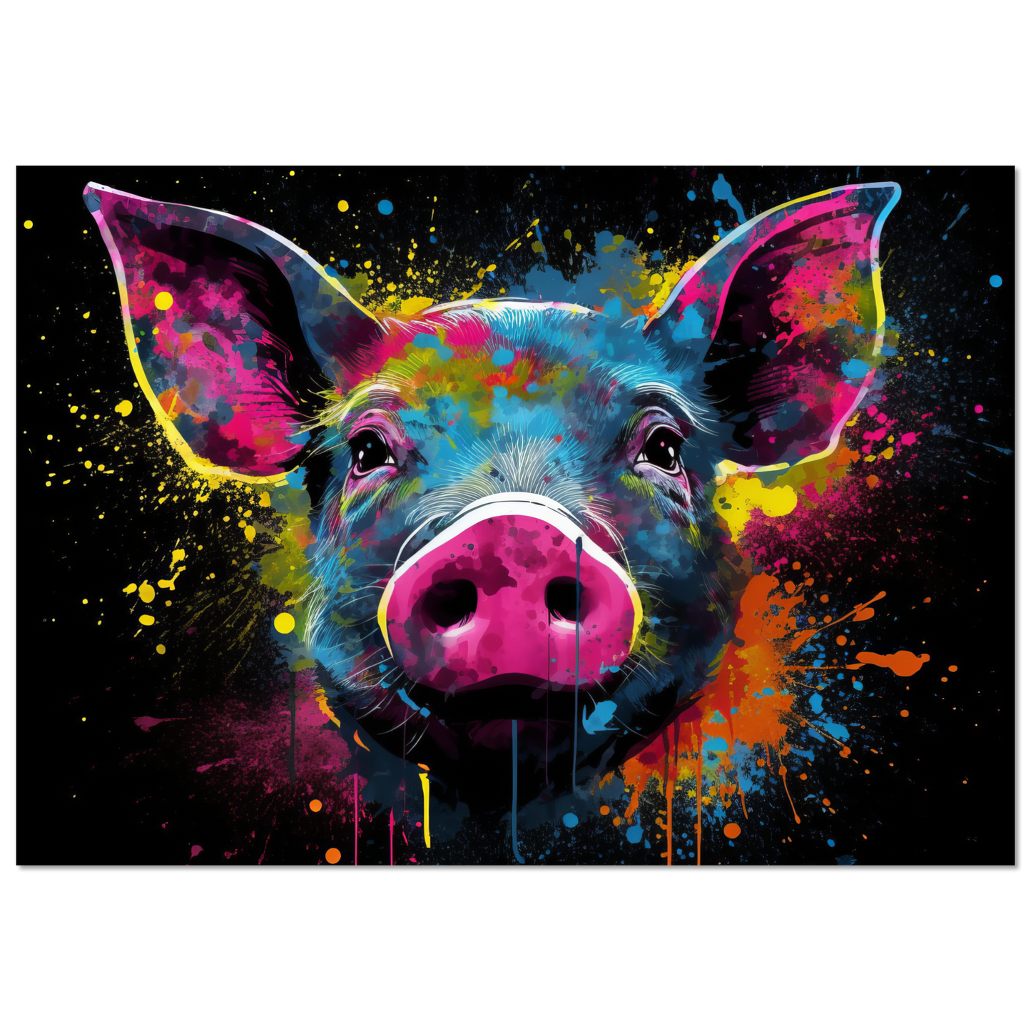 Schweine Schwein Pop-Art (PIG11)