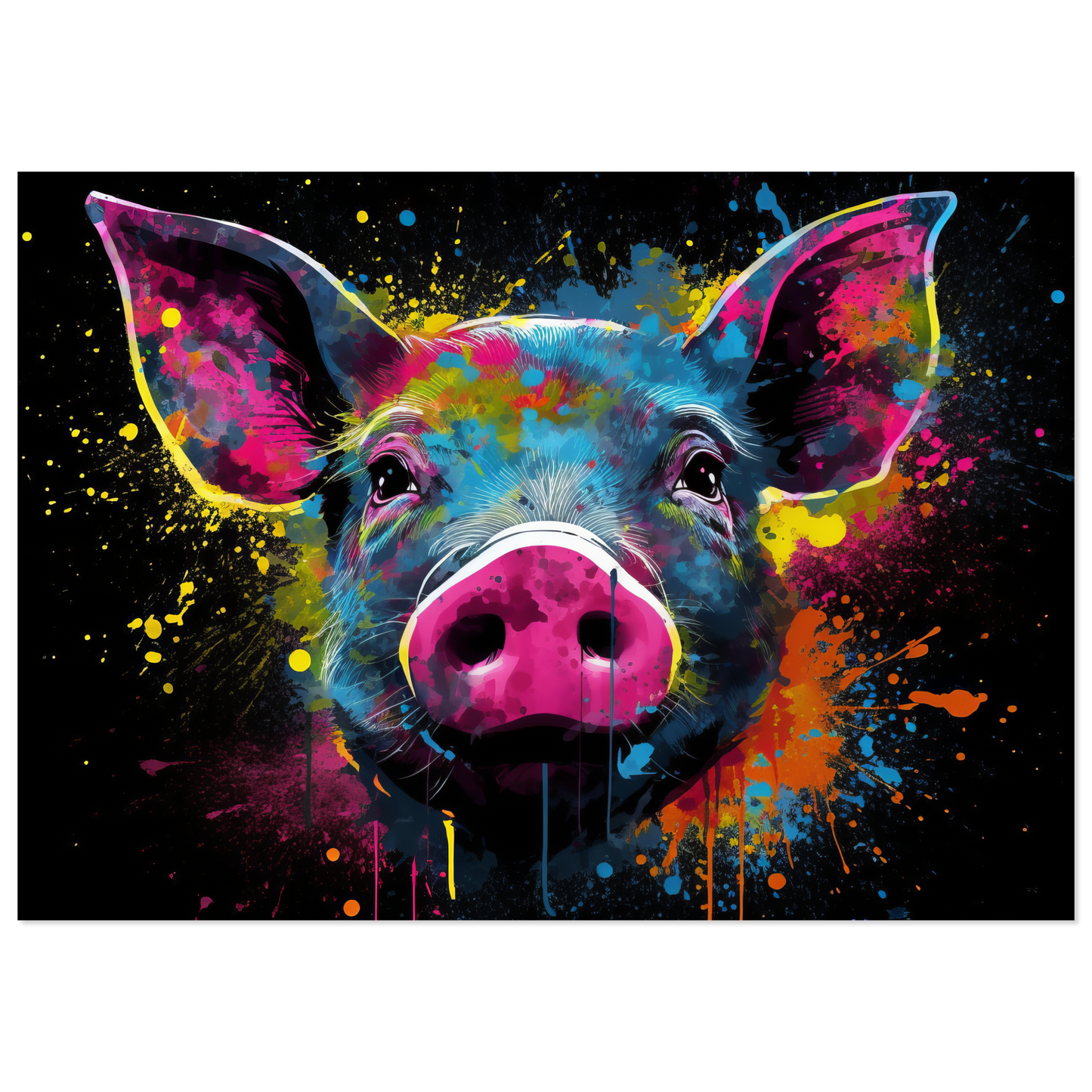 Schweine Schwein Pop-Art (PIG11)