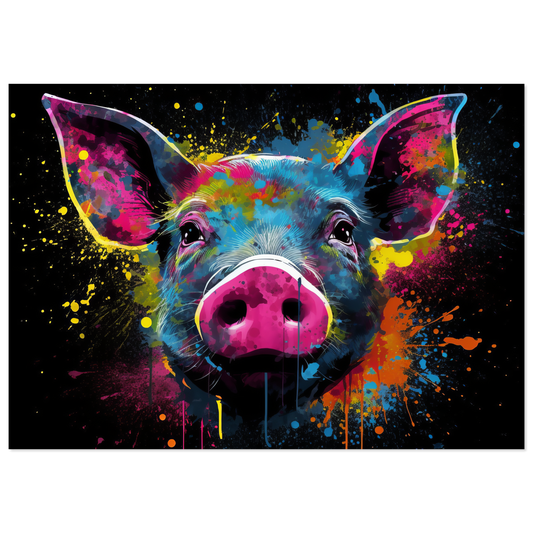 Pigs pig pop art (PIG11)