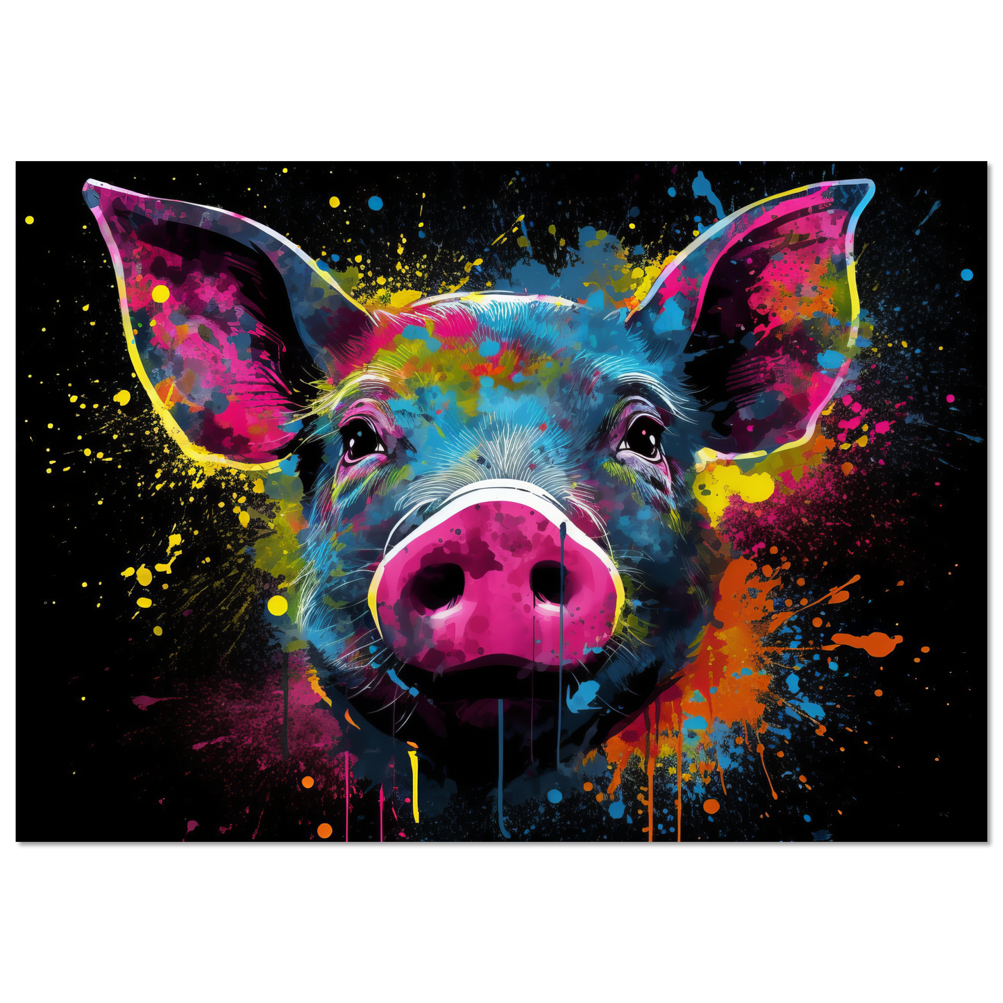 Schweine Schwein Pop-Art (PIG11)