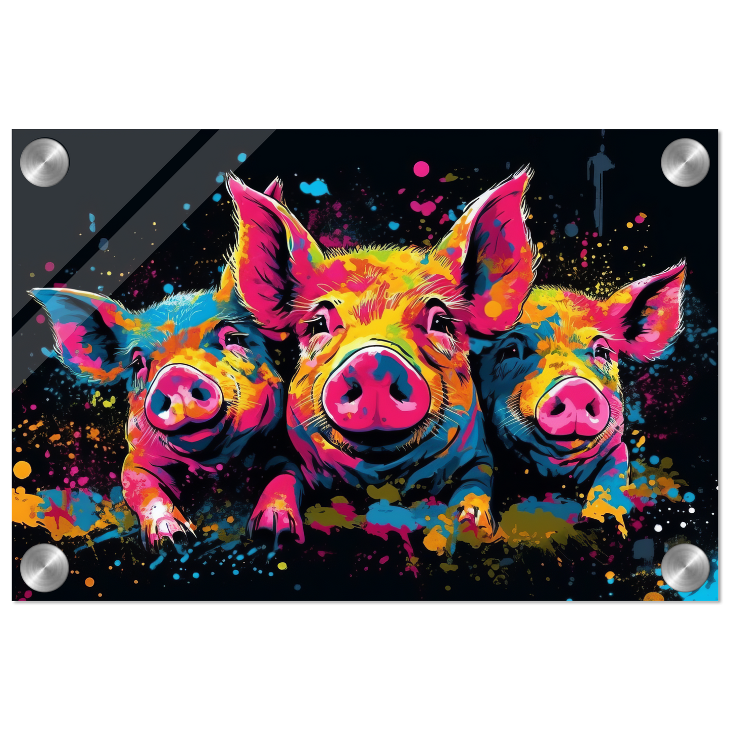 Schweine Schwein Pop-Art (PIG12)