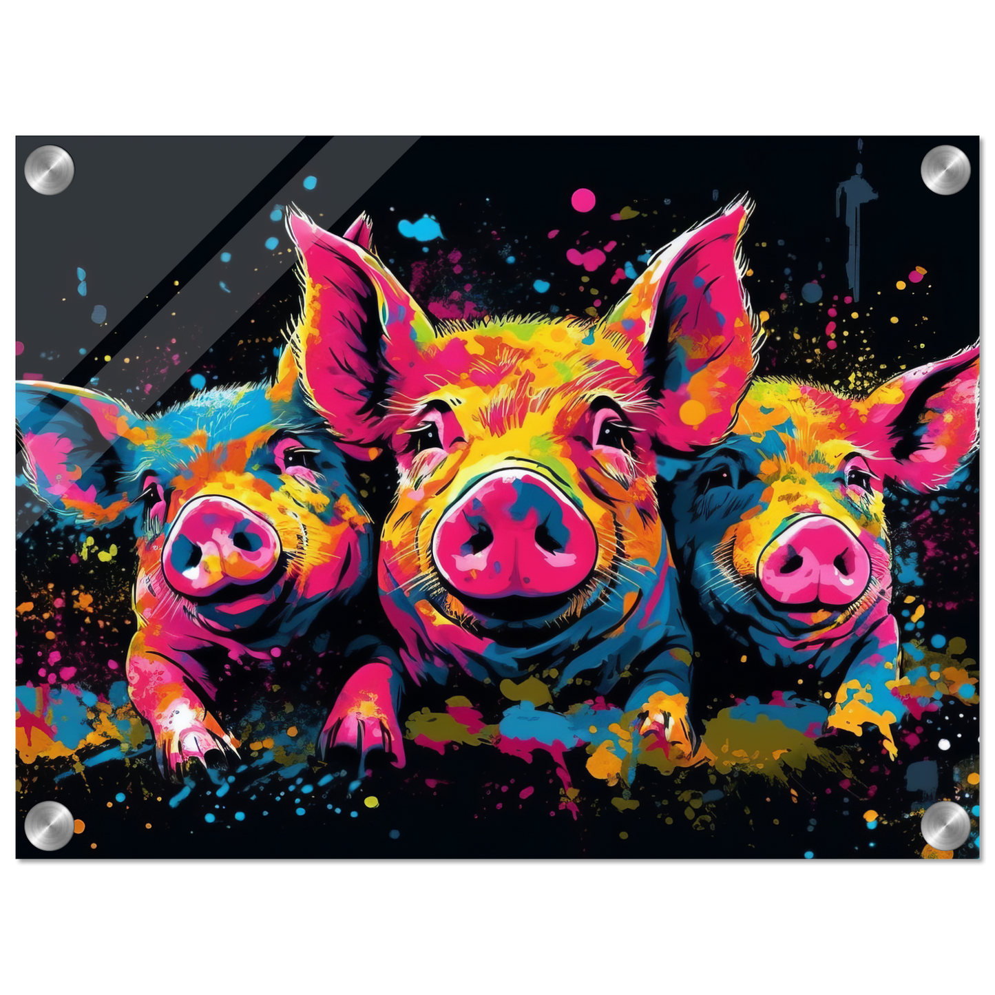 Schweine Schwein Pop-Art (PIG12)